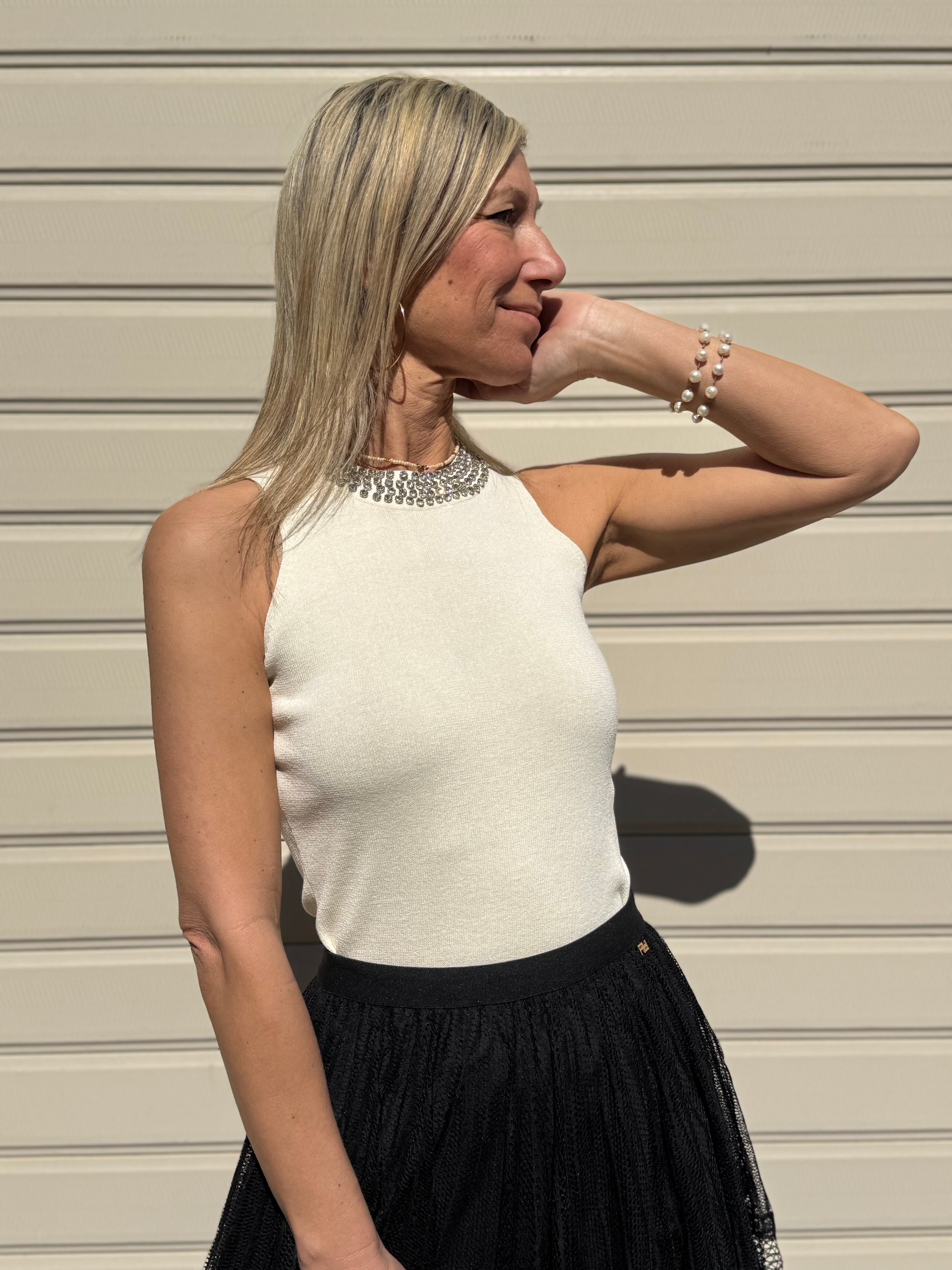 Canotta strass artigli