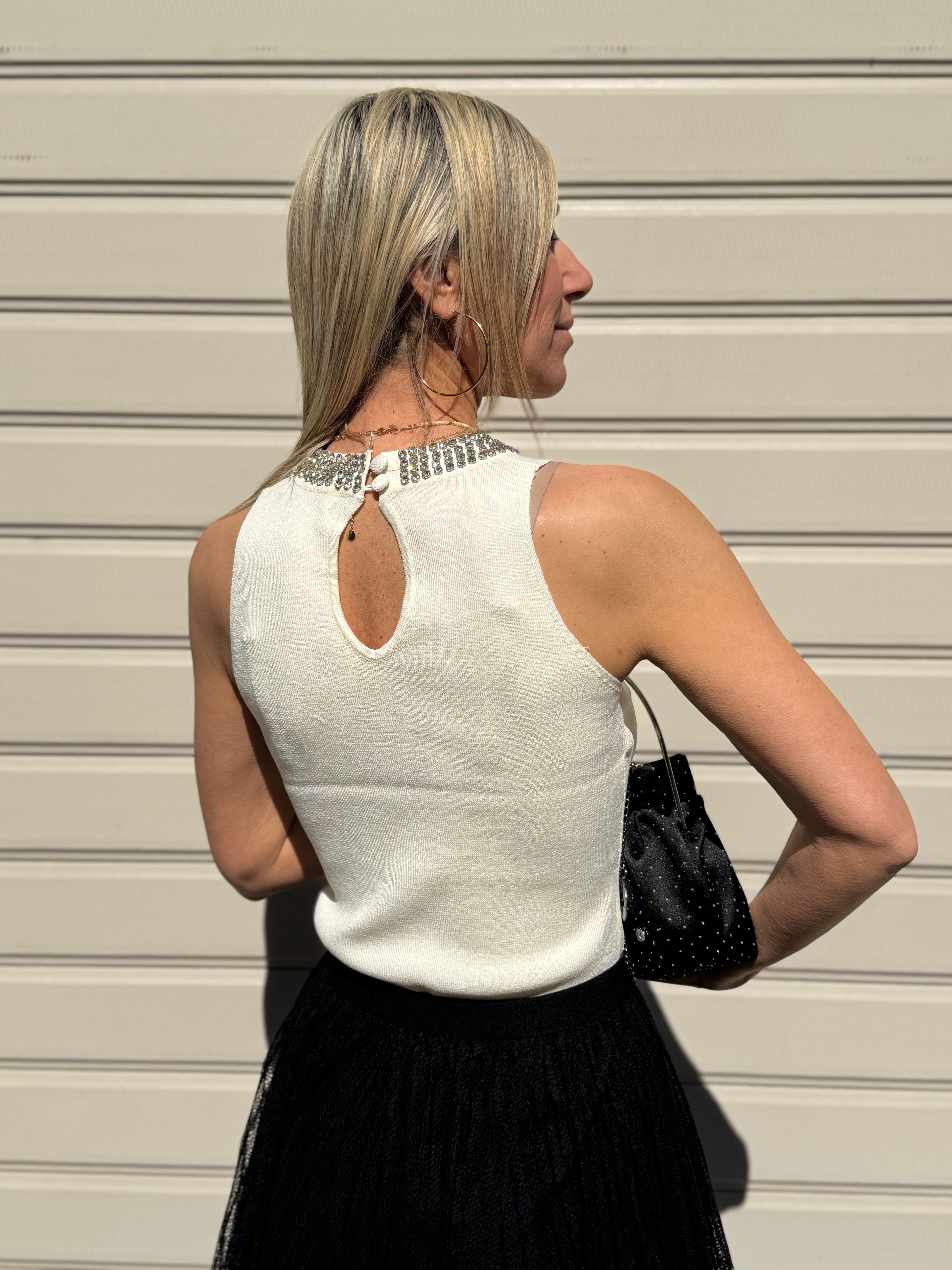 Canotta strass artigli