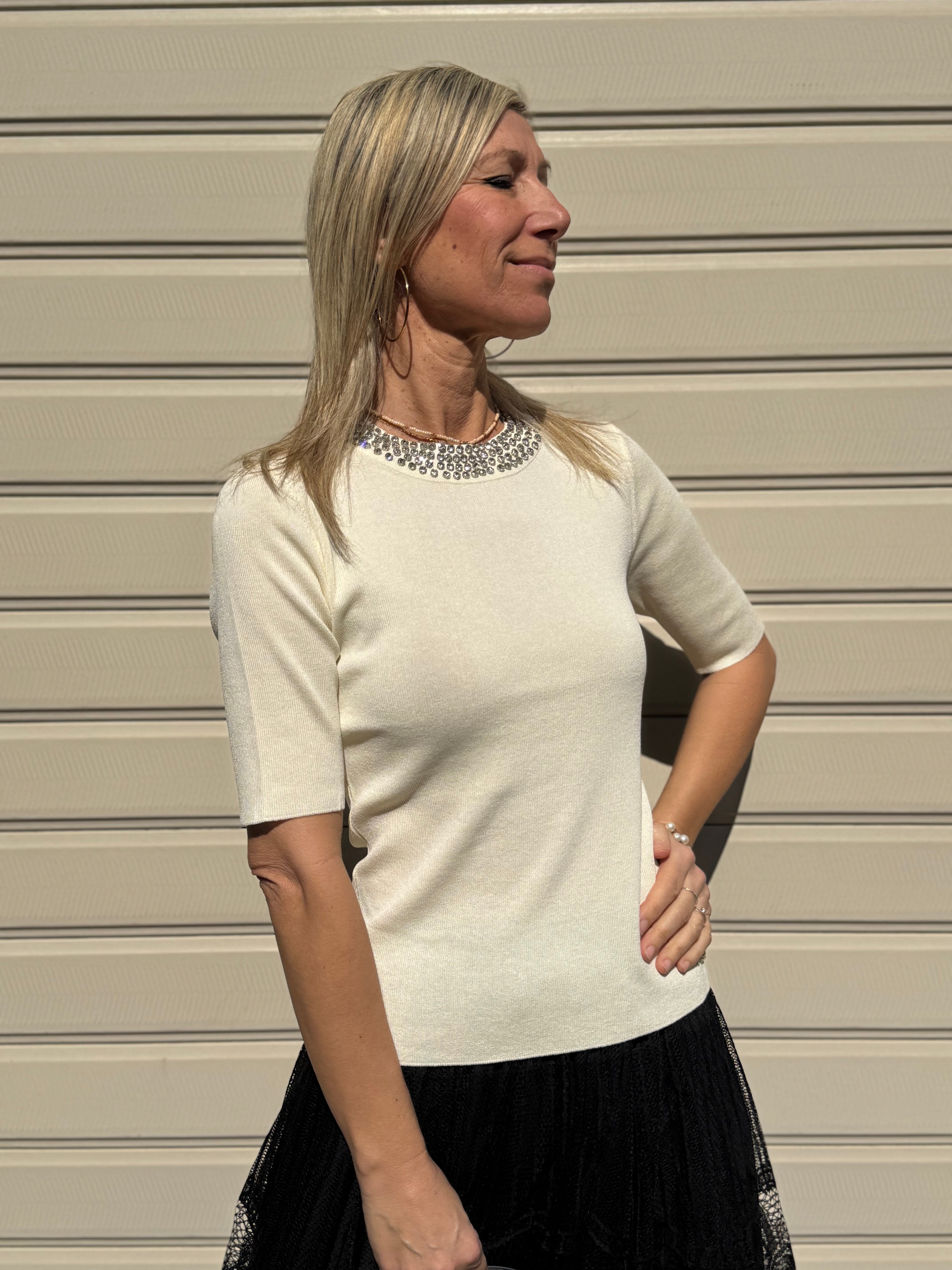 Maglia strass artigli