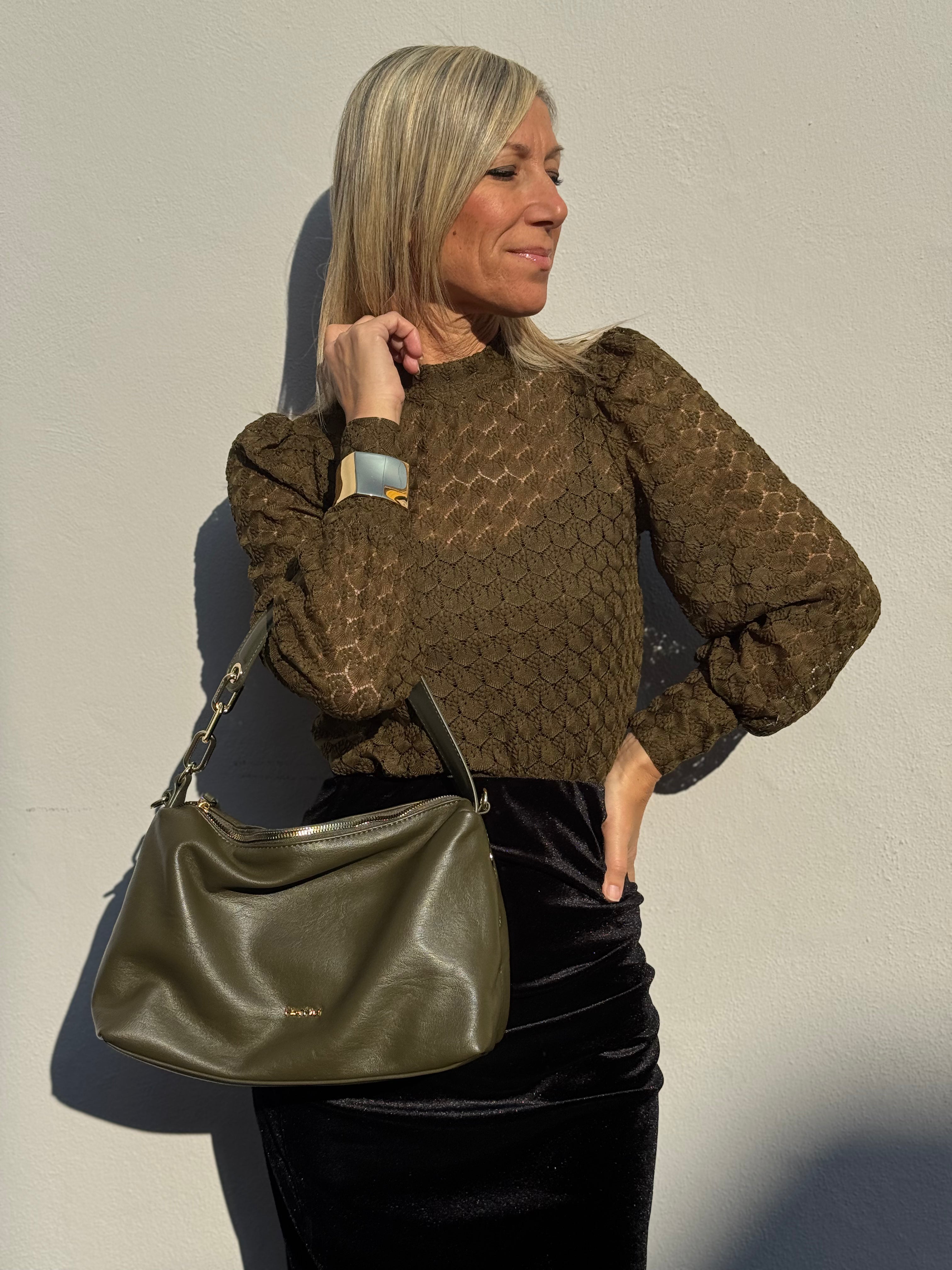 Blusa foglioline jdy