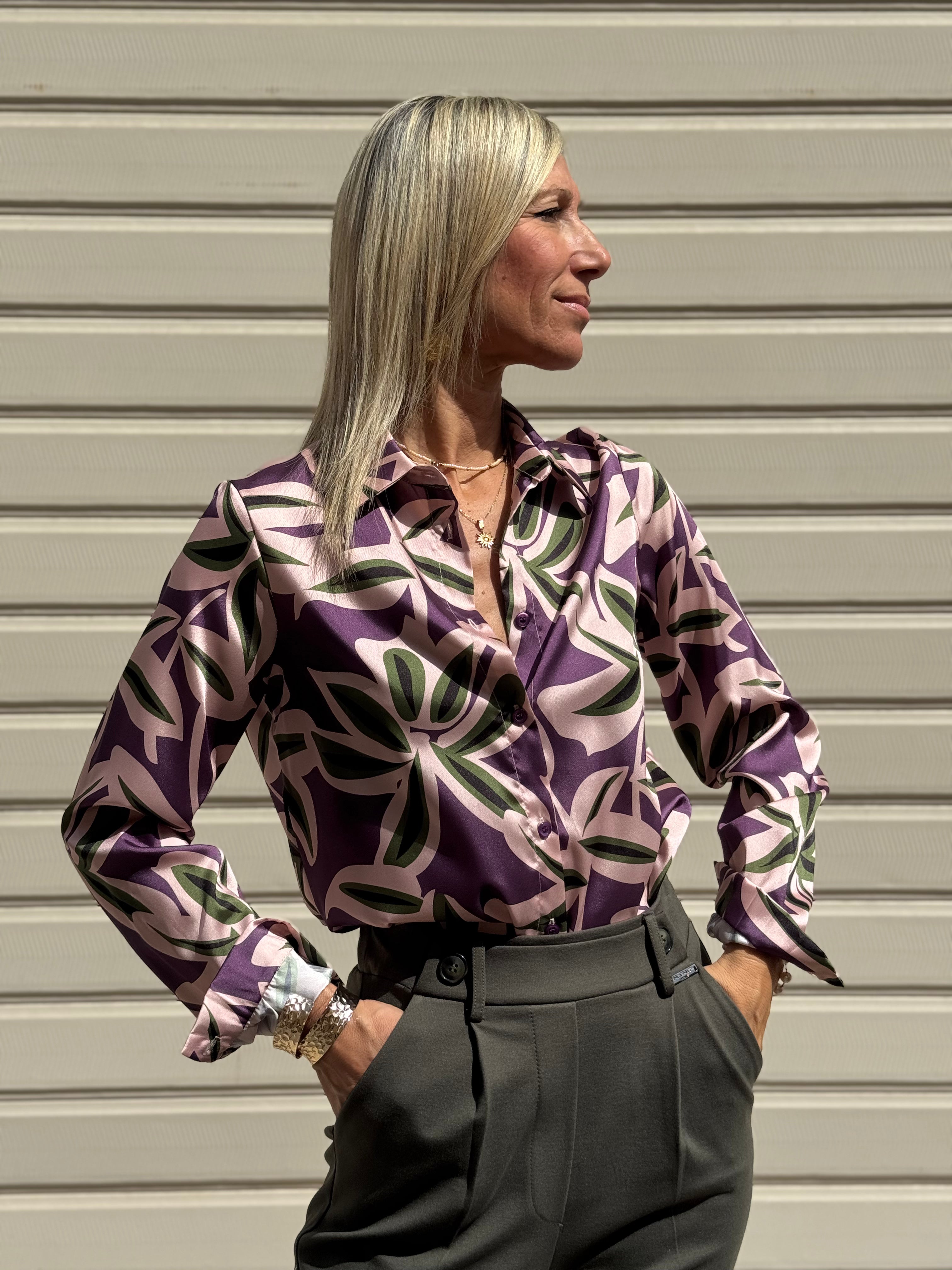 Camicia fantasia botanica