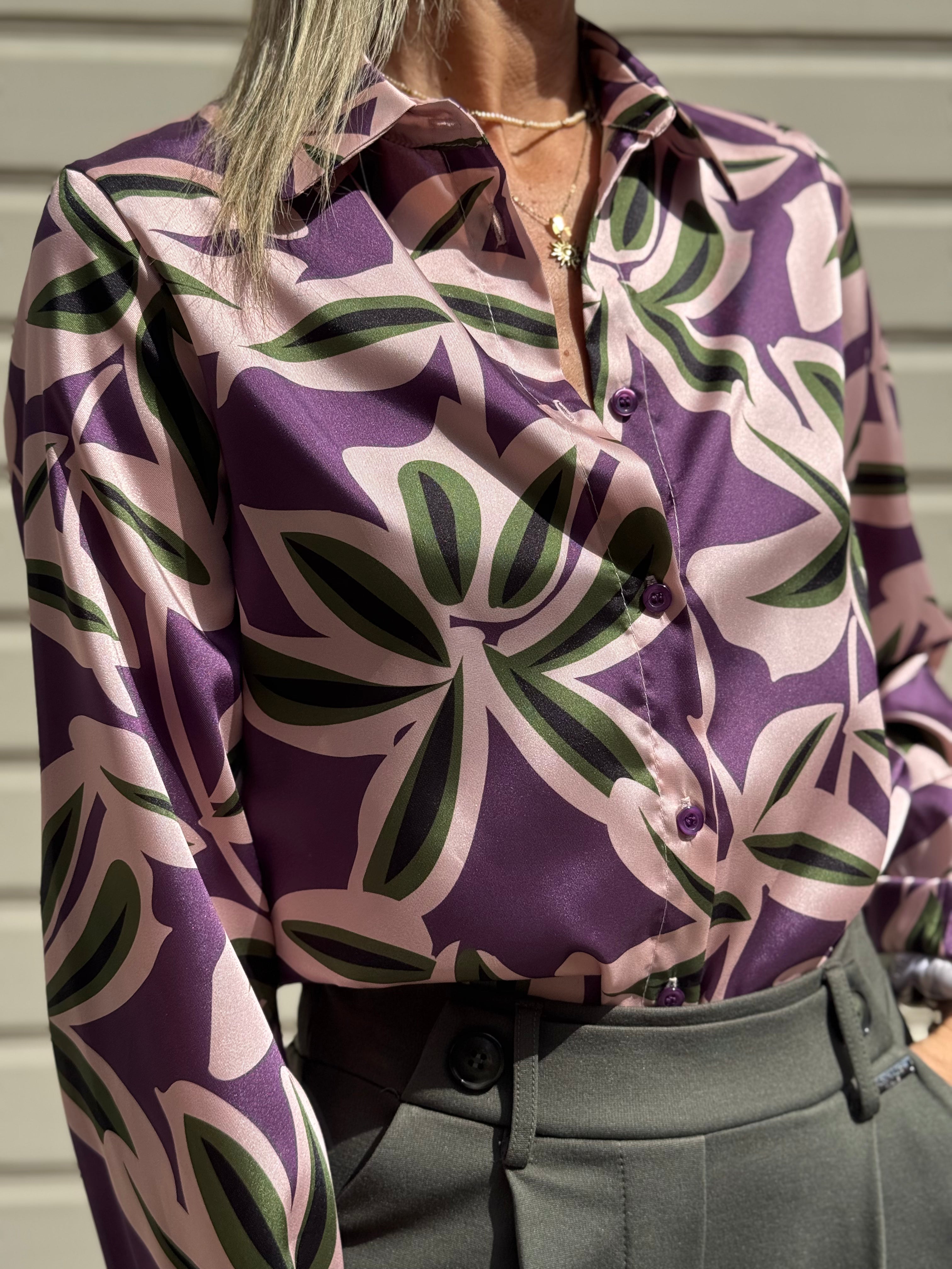 Camicia fantasia botanica