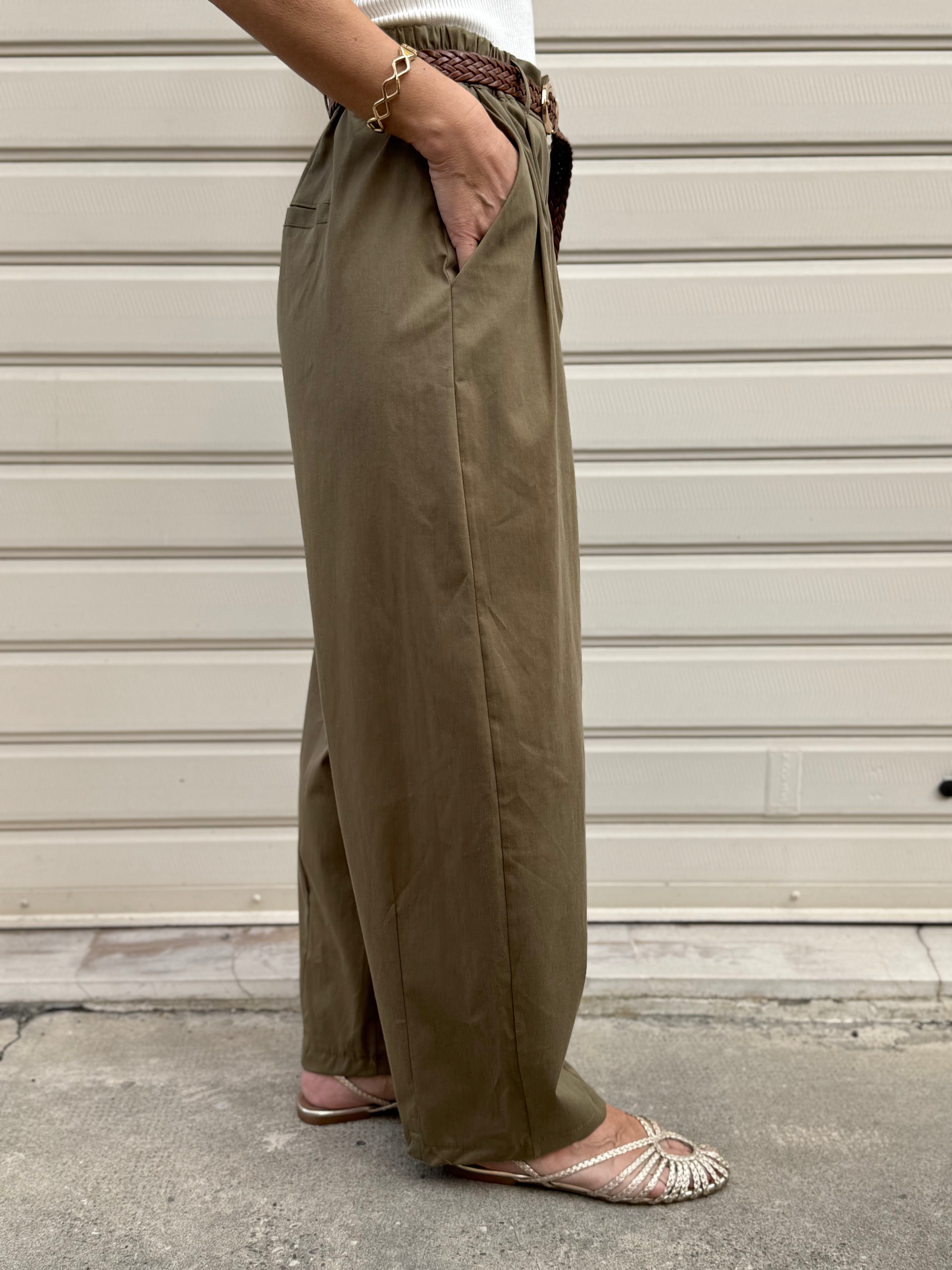 Pantalone lyocell barrel