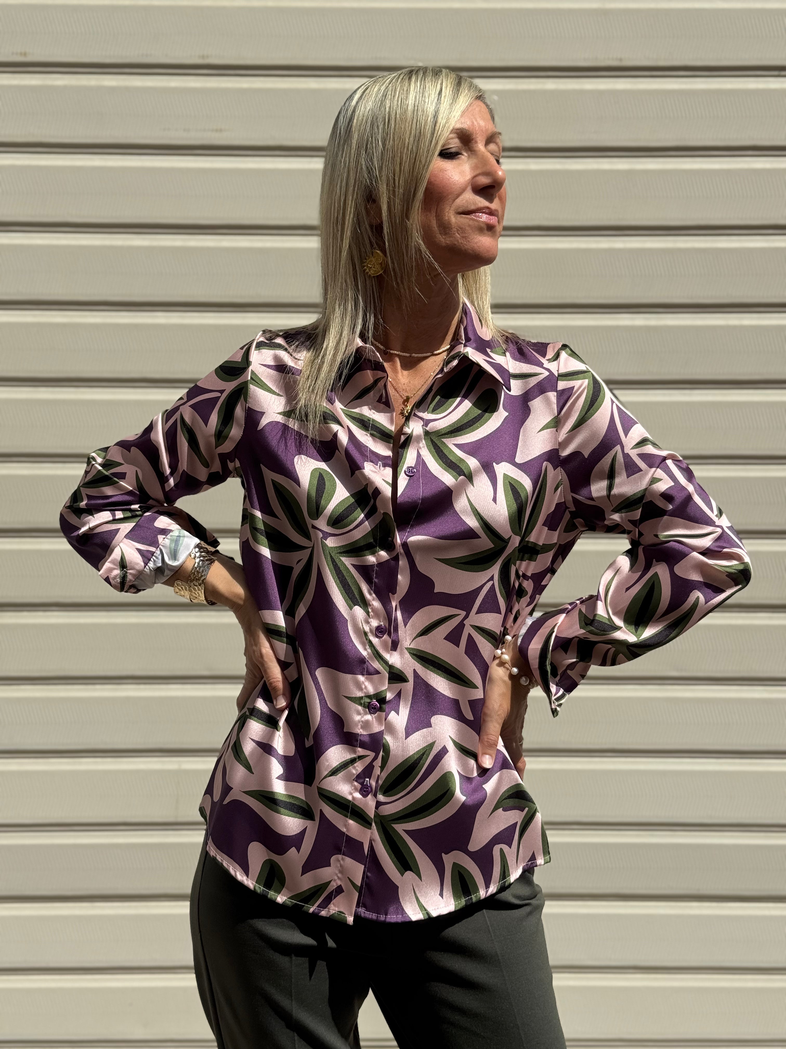 Camicia fantasia botanica