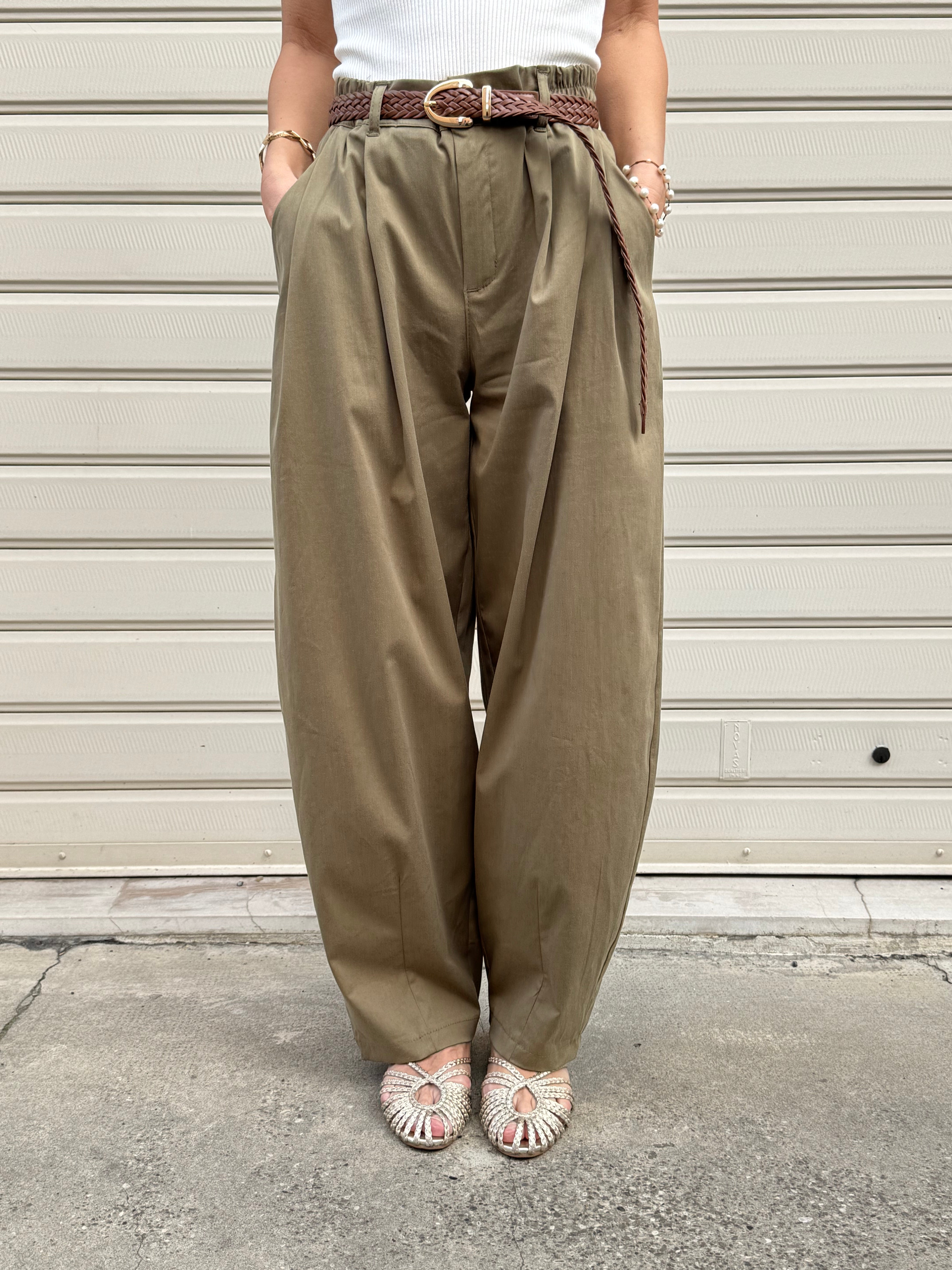 Pantalone lyocell barrel