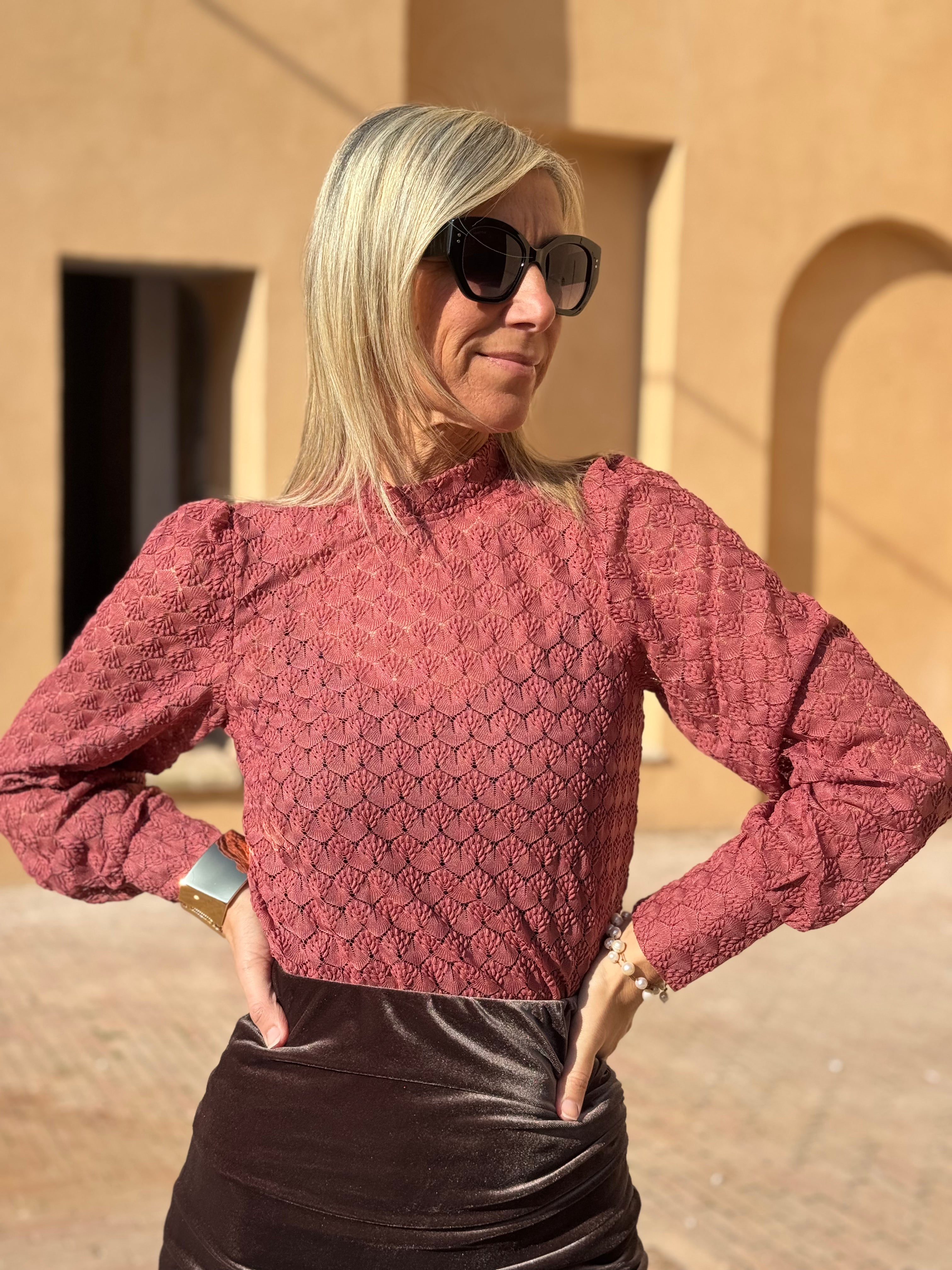 Blusa foglioline jdy