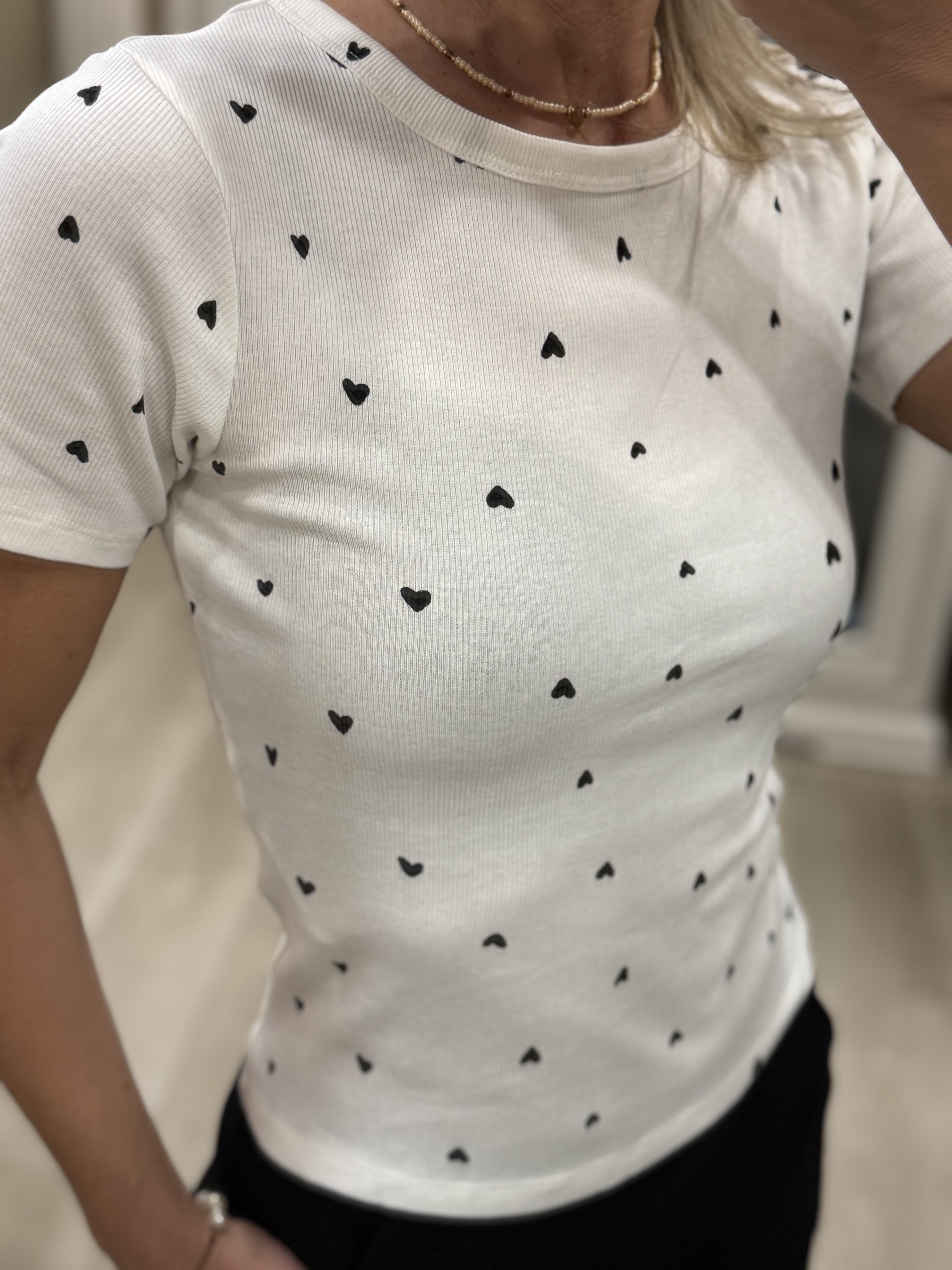 Tshirt Cuori Manica Corta