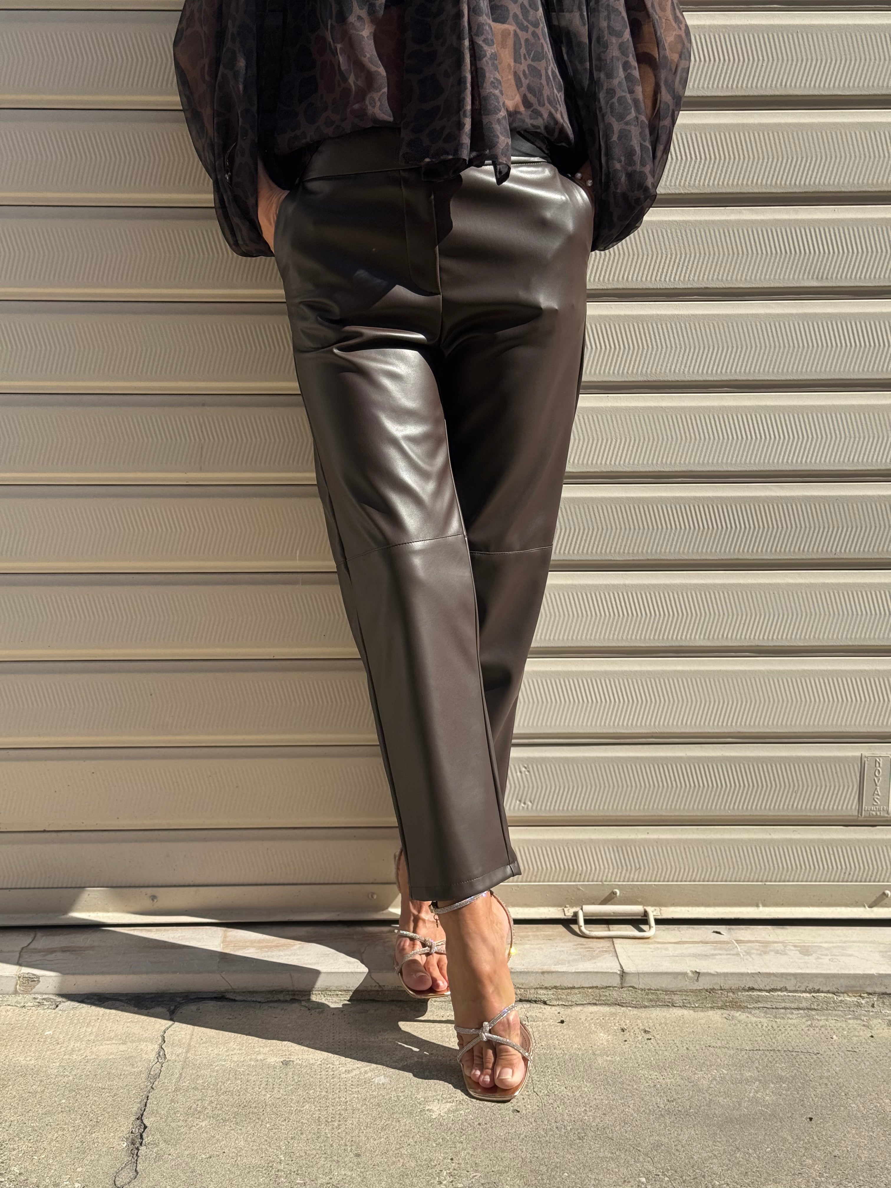 Pantalone ecopelle imperial