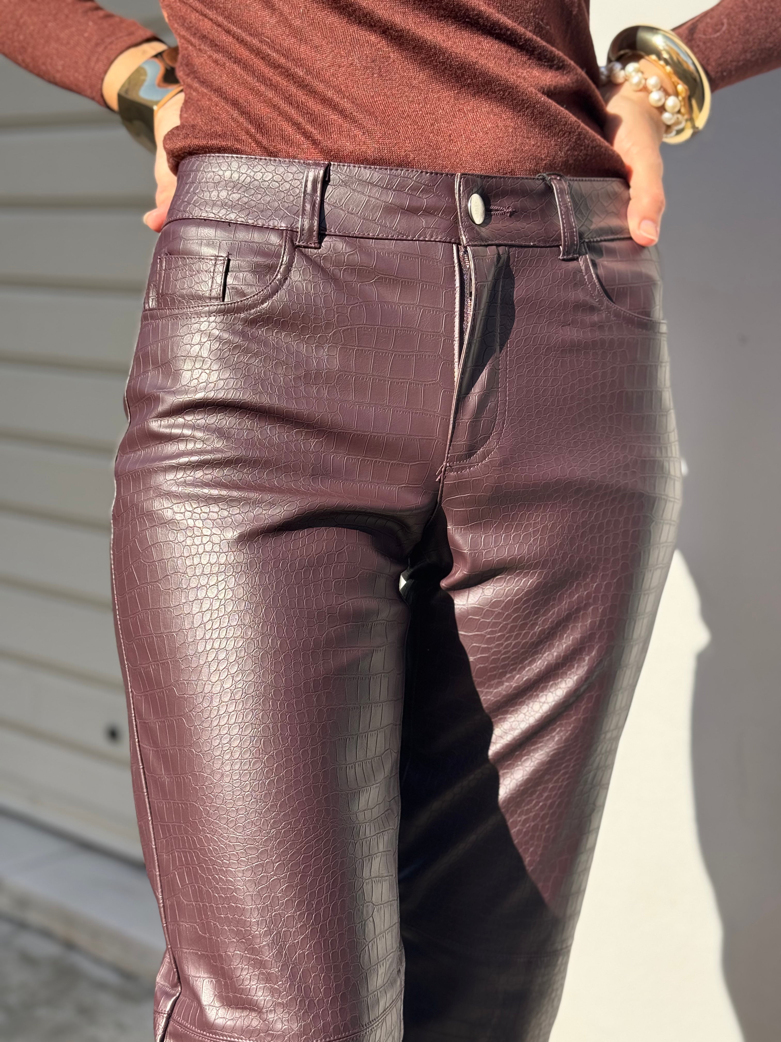 Pantalone rettile cocco