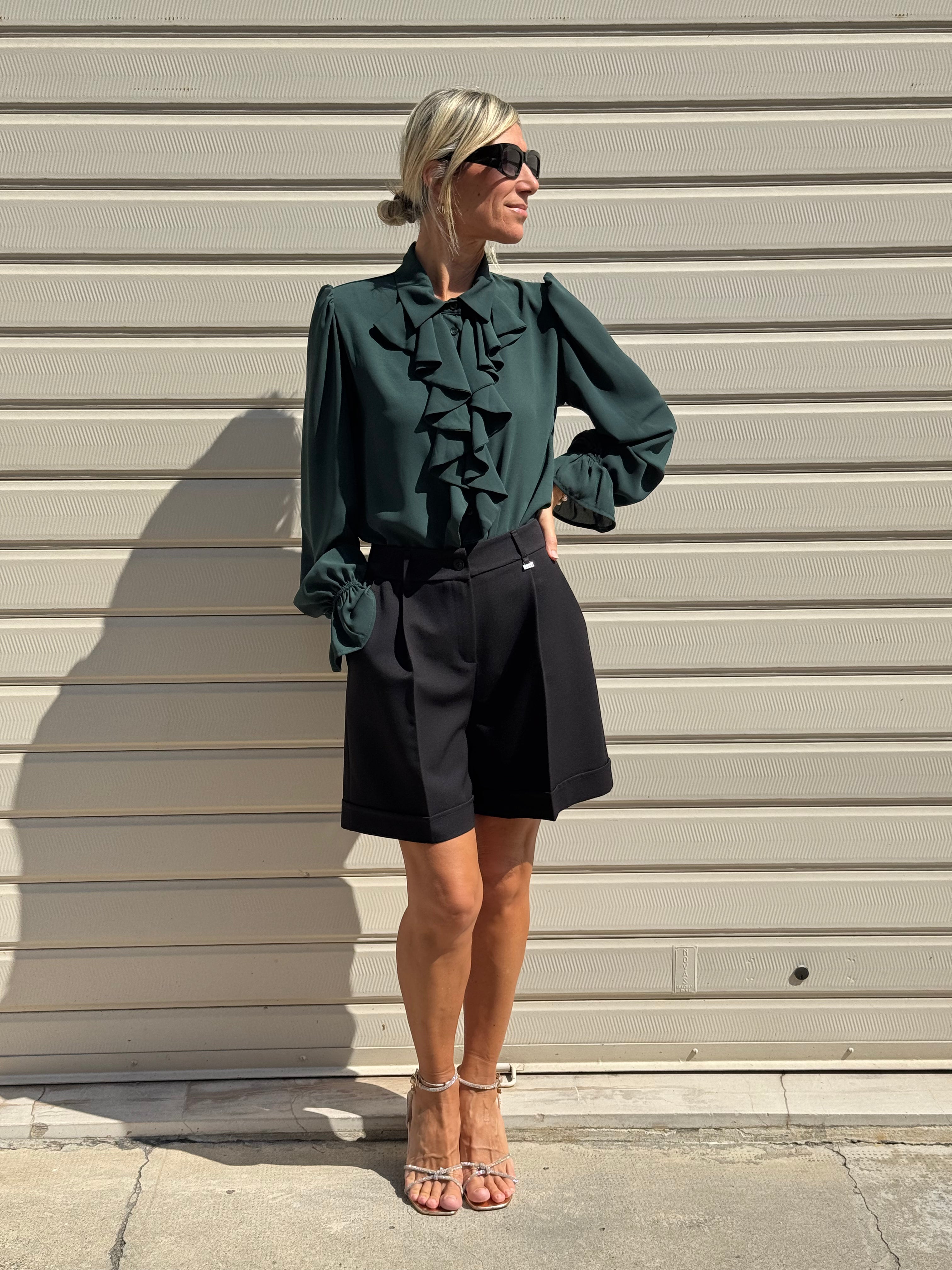 Camicia con rouches artigli
