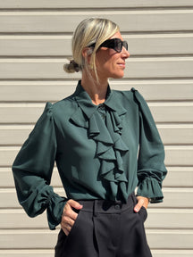Camicia con rouches artigli