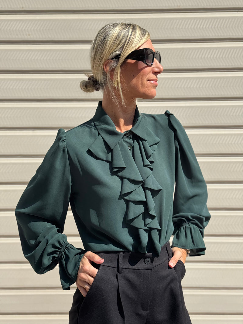 Camicia con rouches artigli