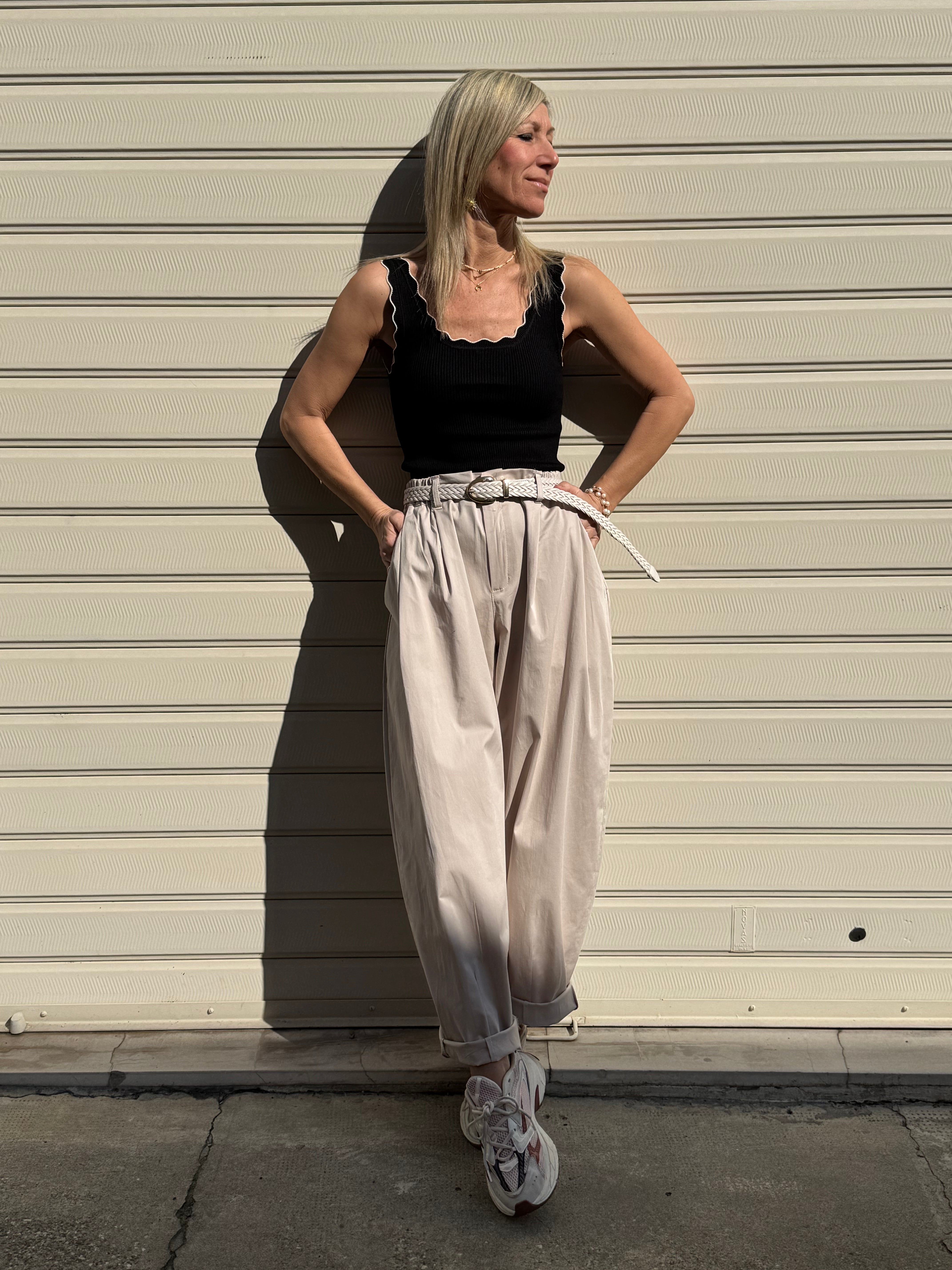 Pantalone lyocell barrel