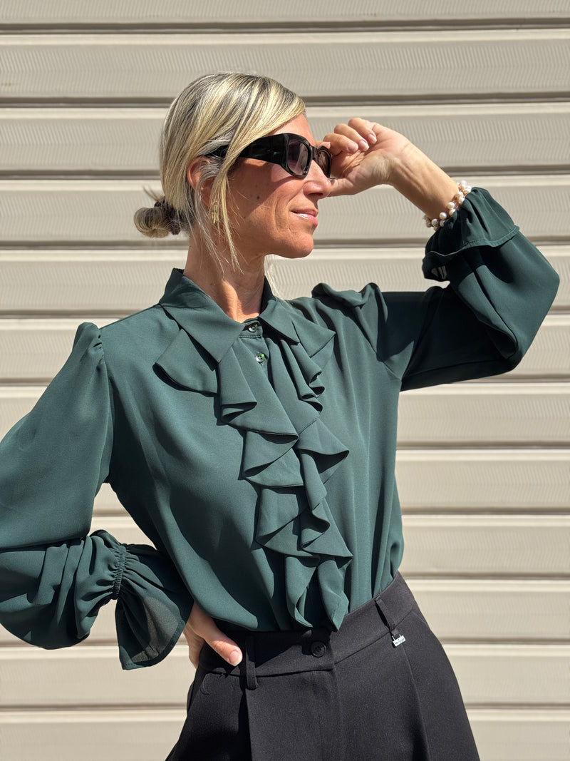 Camicia con rouches artigli