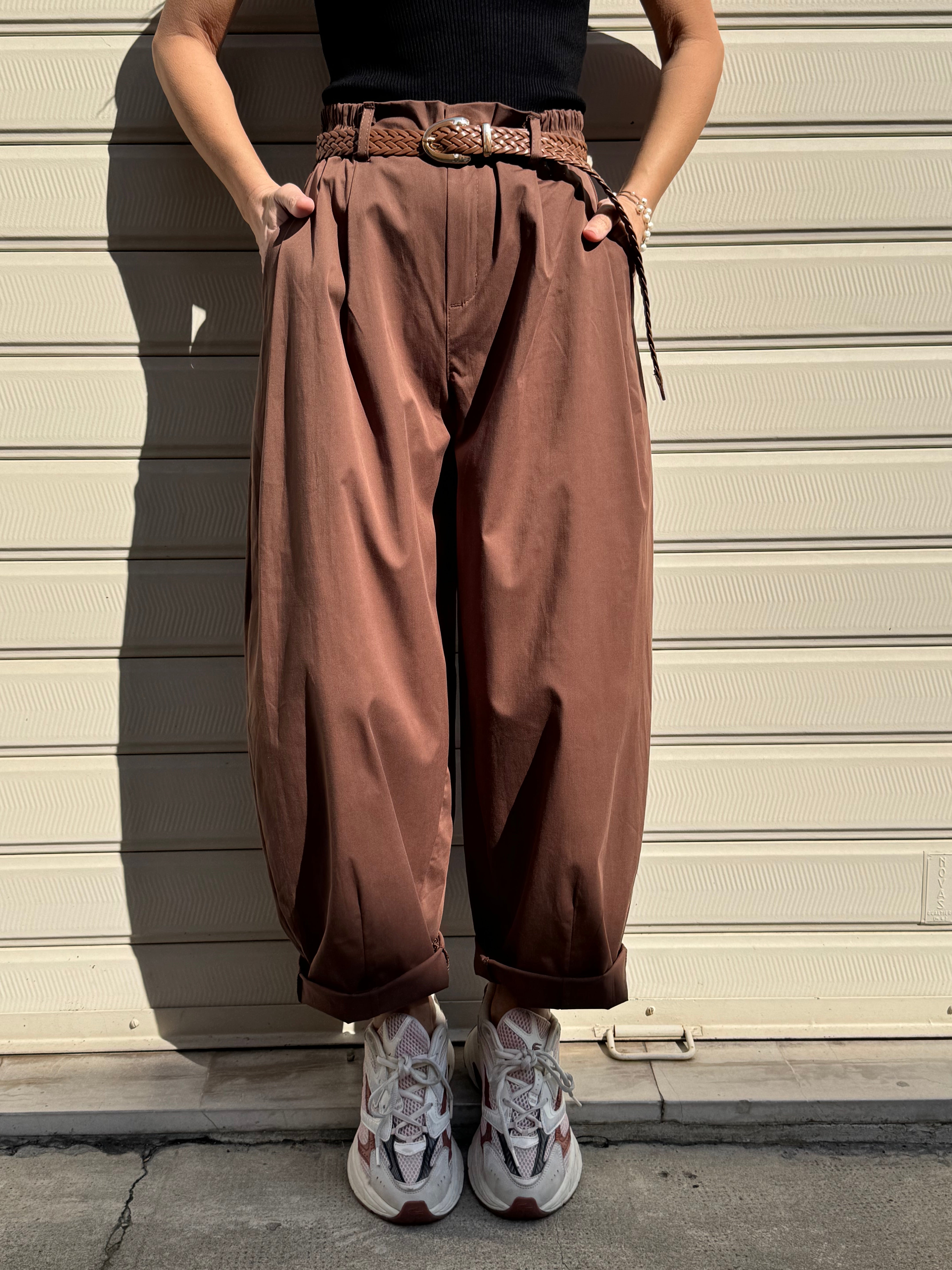 Pantalone lyocell barrel