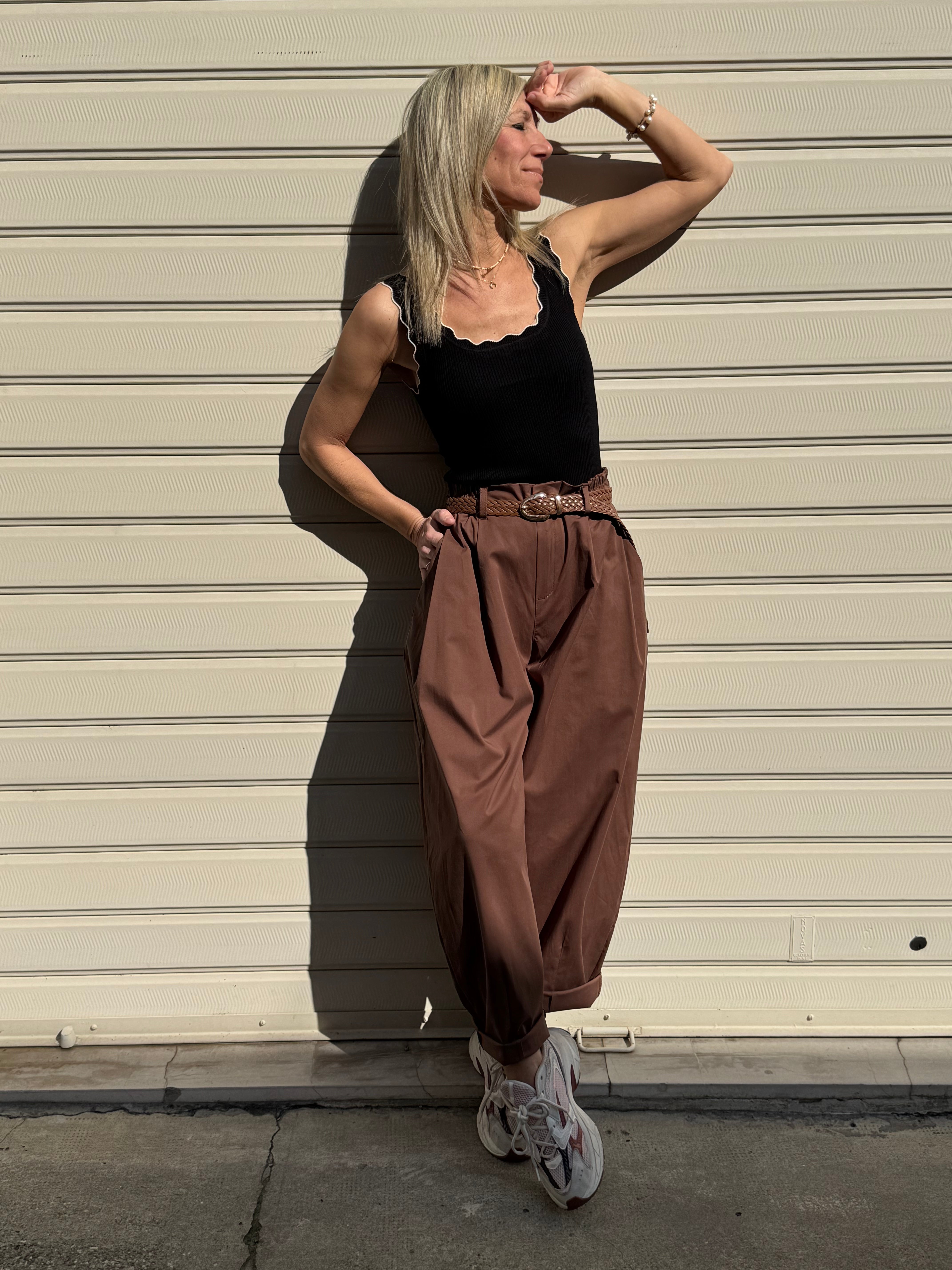 Pantalone lyocell barrel