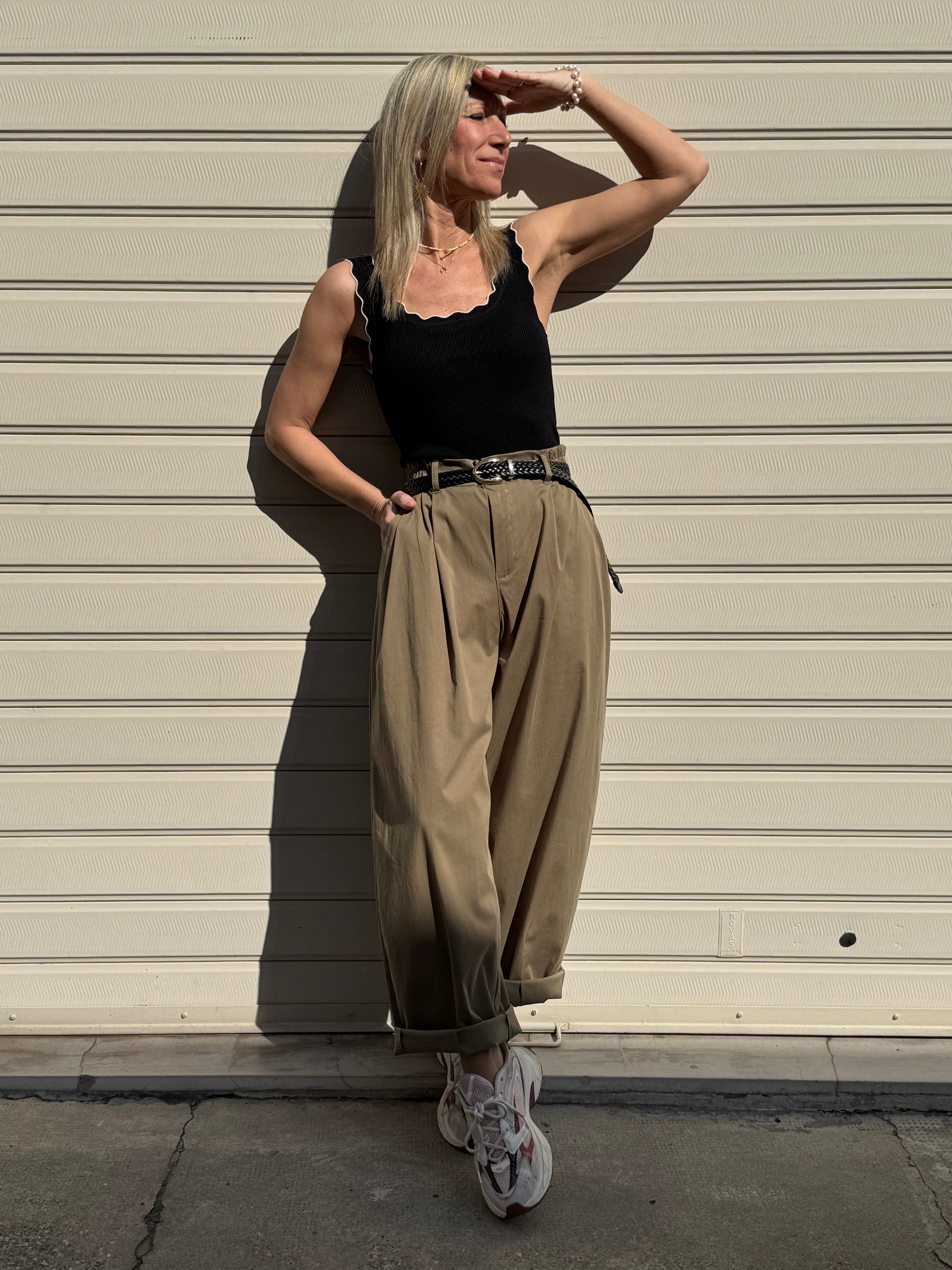 Pantalone lyocell barrel