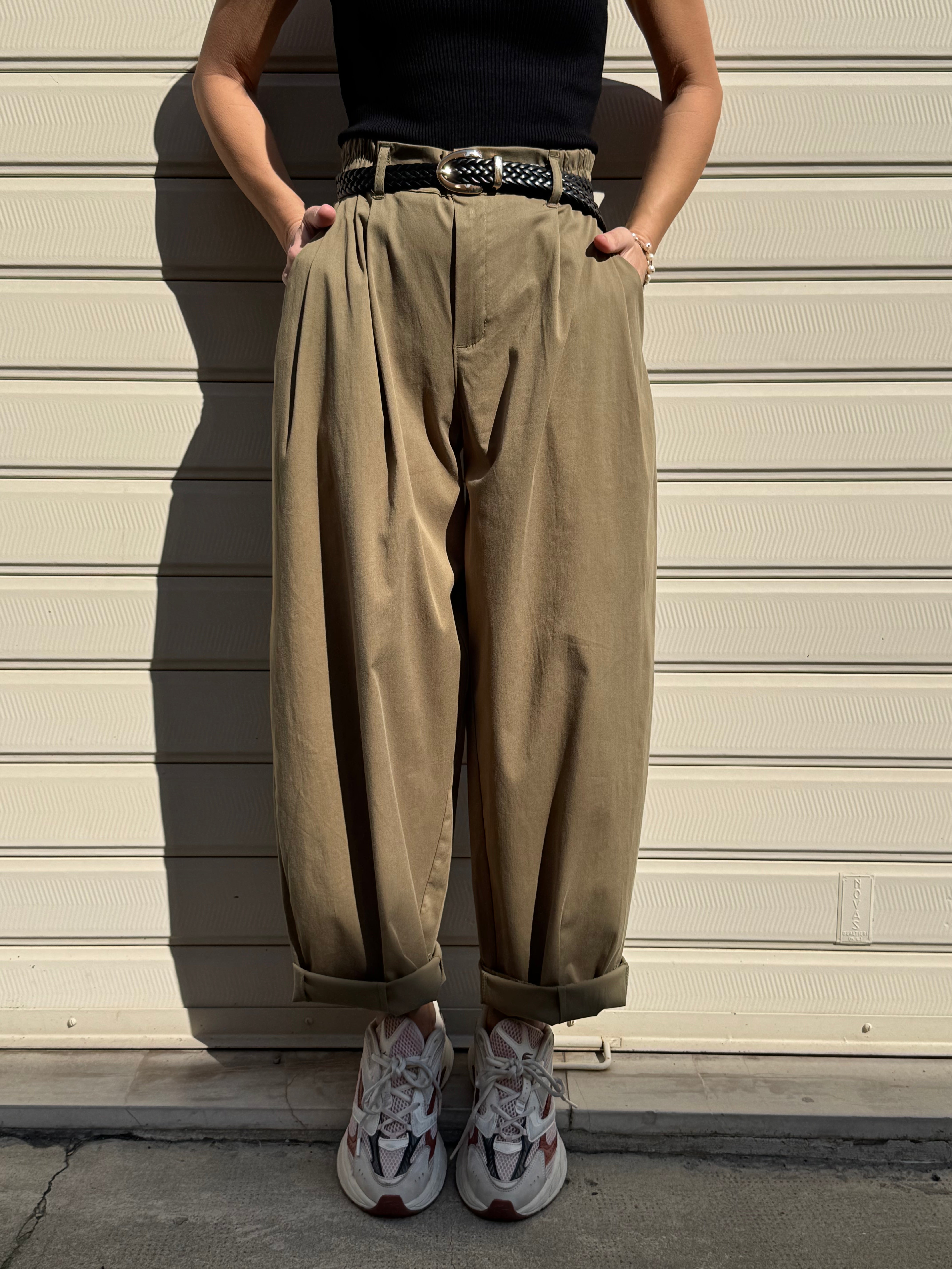 Pantalone lyocell barrel