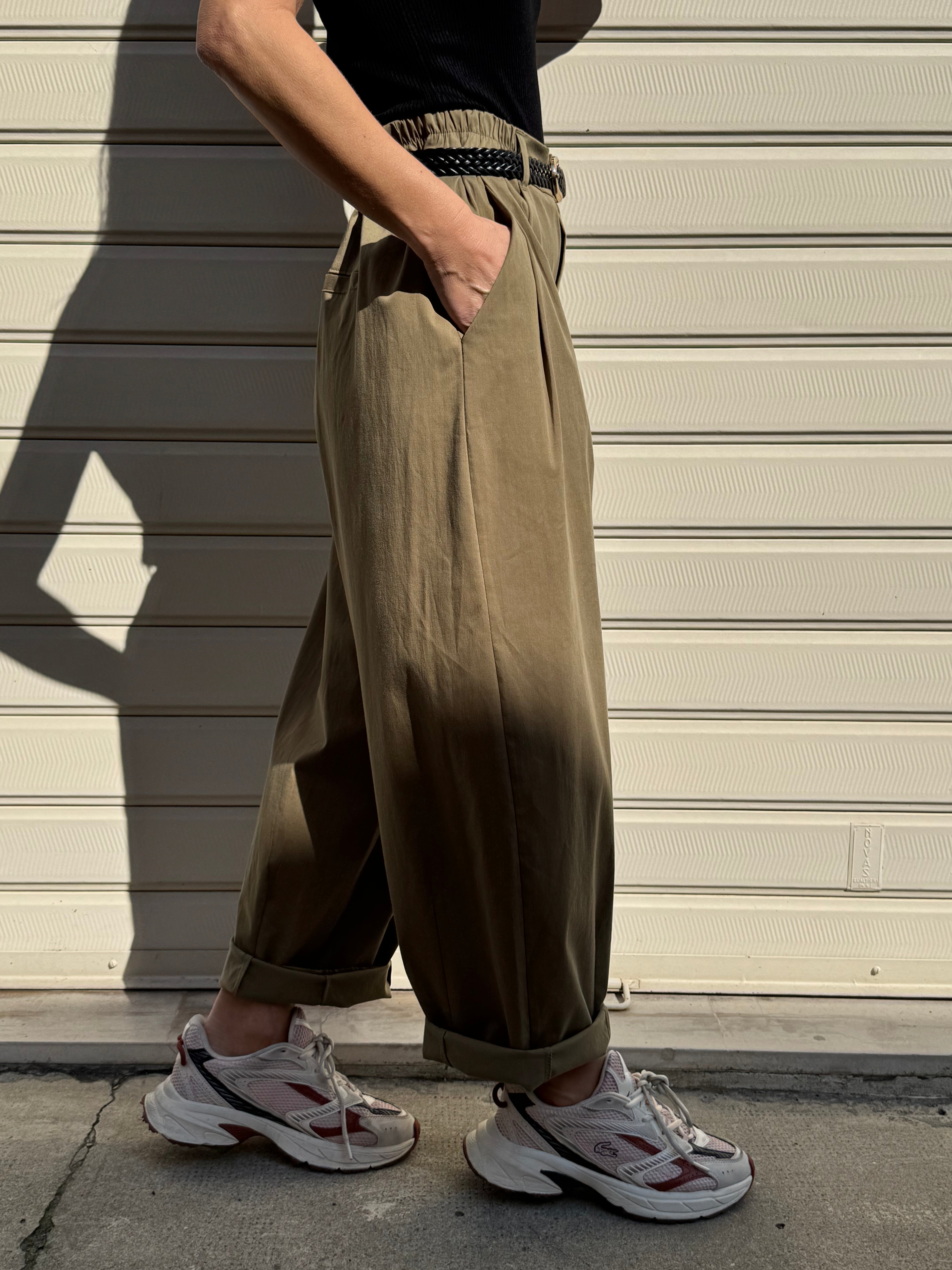 Pantalone lyocell barrel