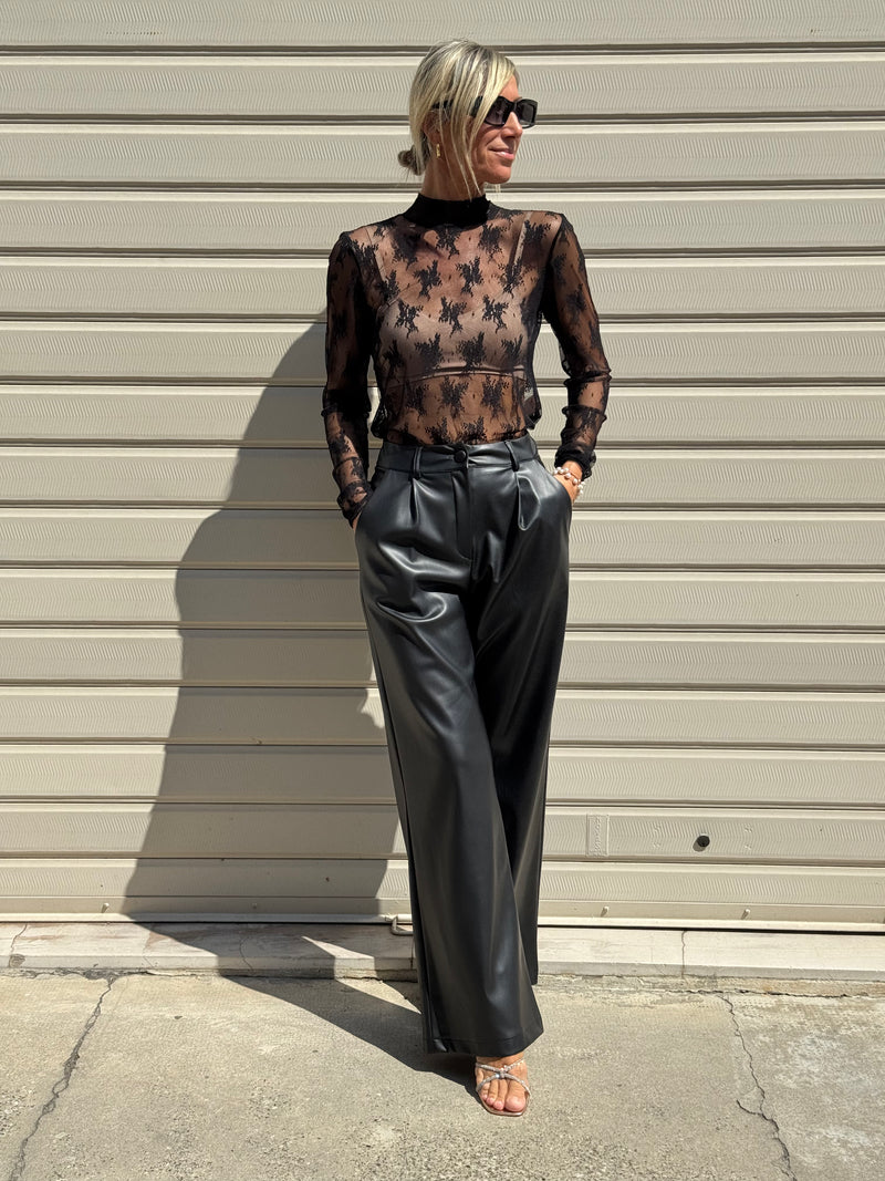 Pantalone ecopelle artigli