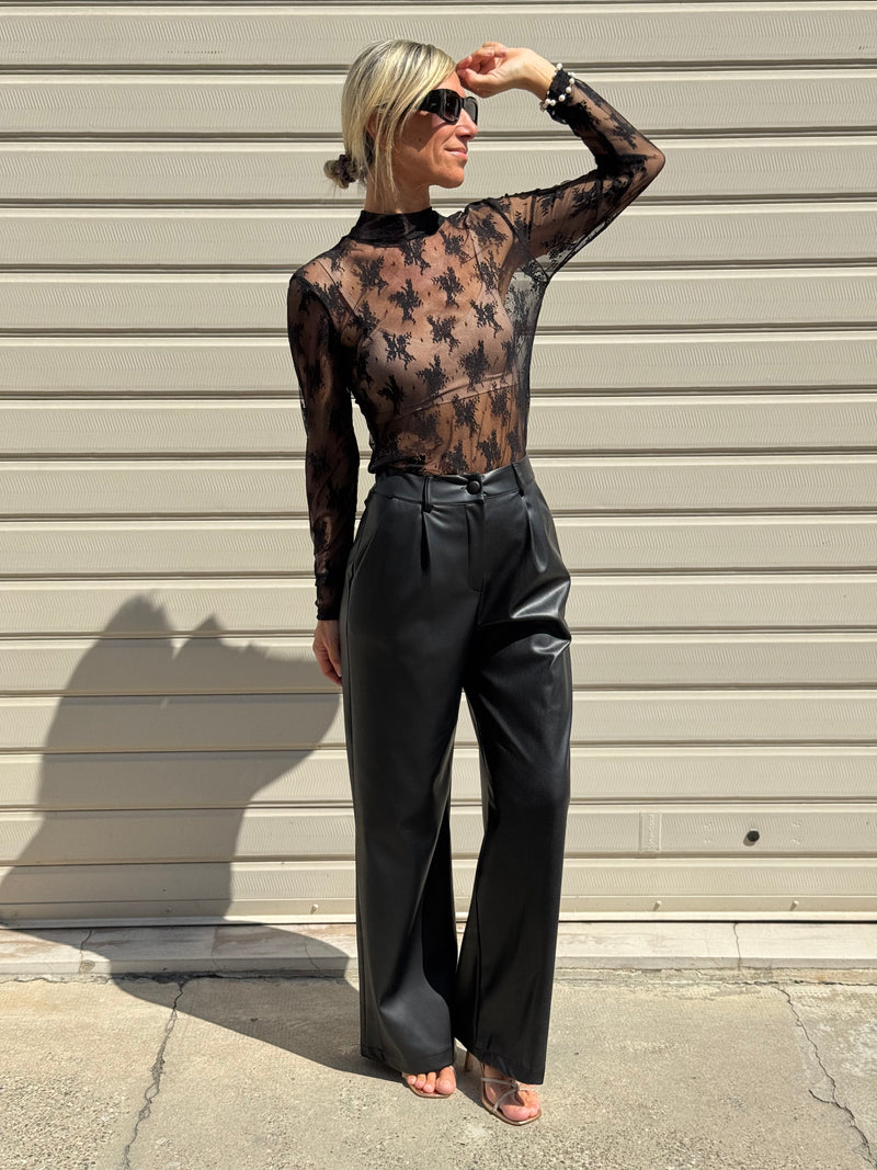 Maglia pizzo lupetto artigli