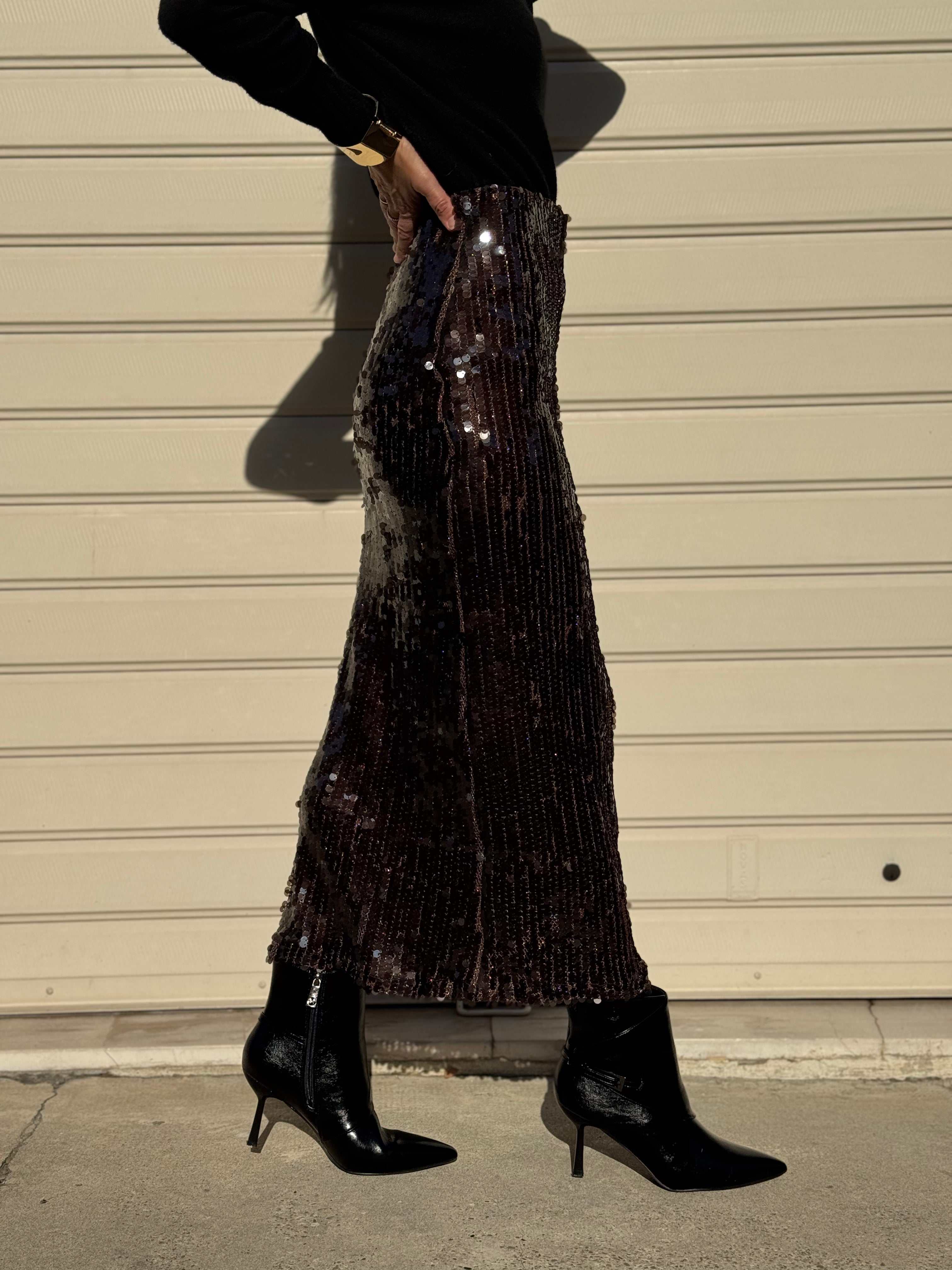 Longuette paillettes jdy