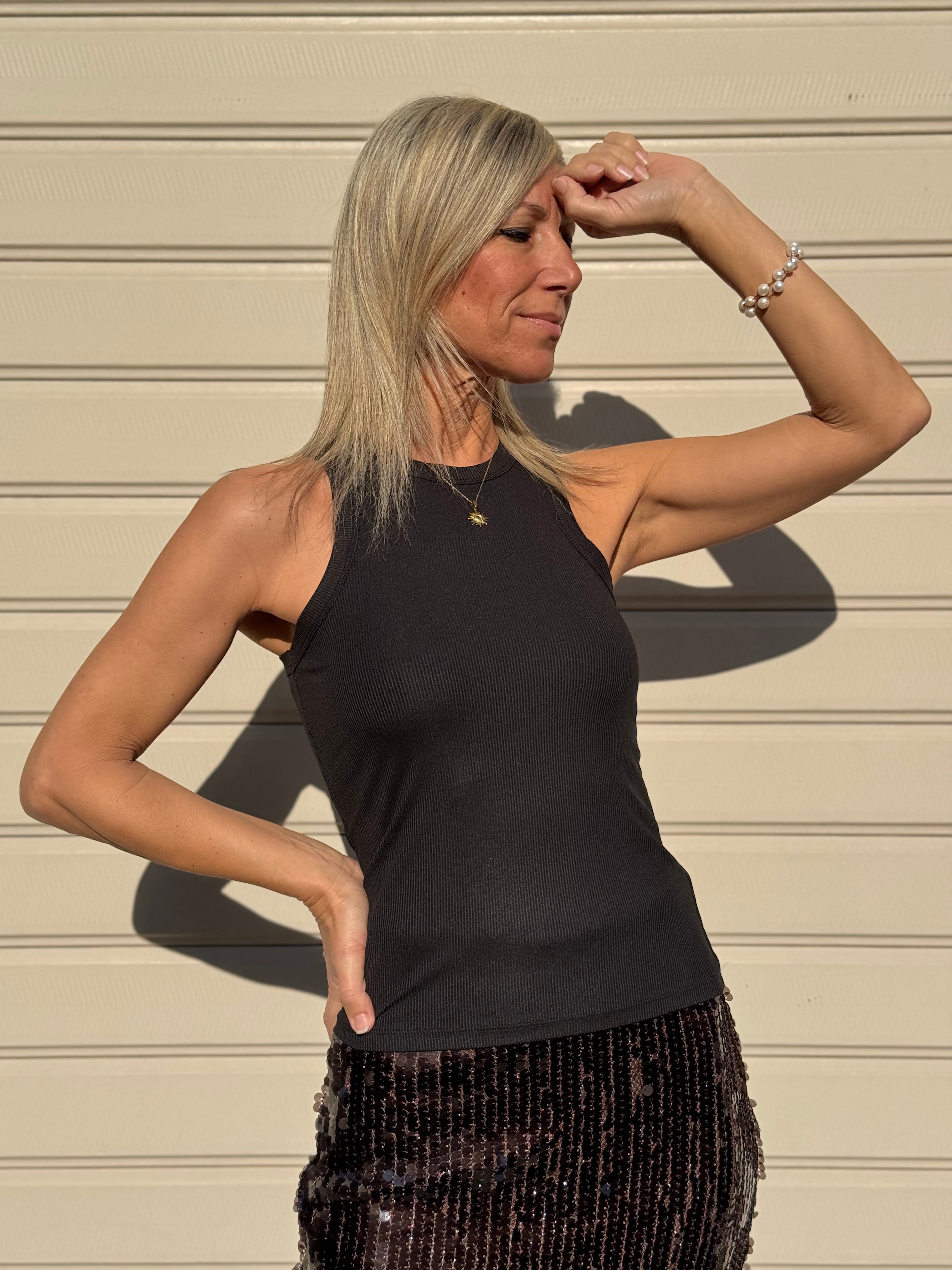 Canotta americana glitter jdy