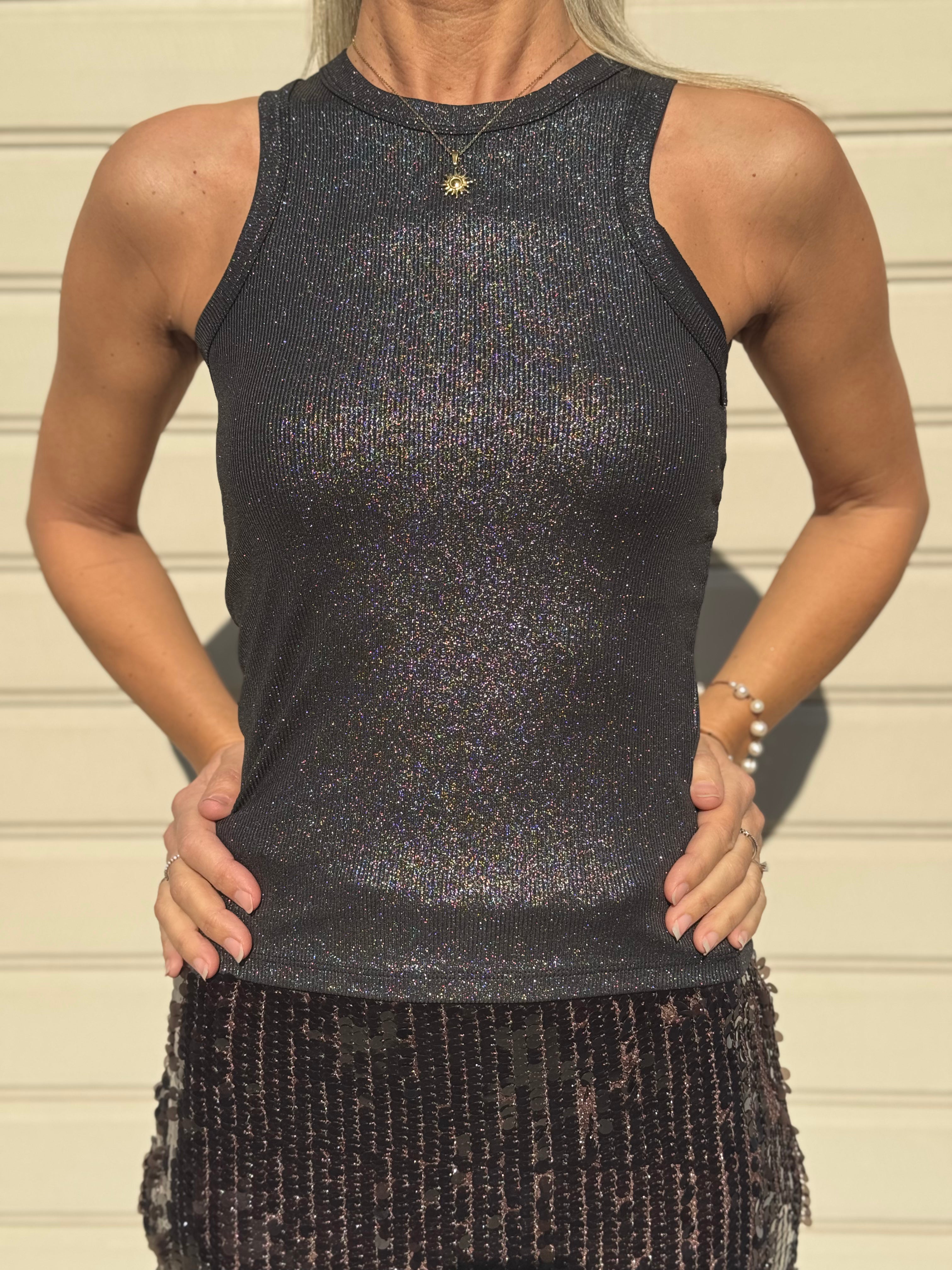 Canotta americana glitter jdy