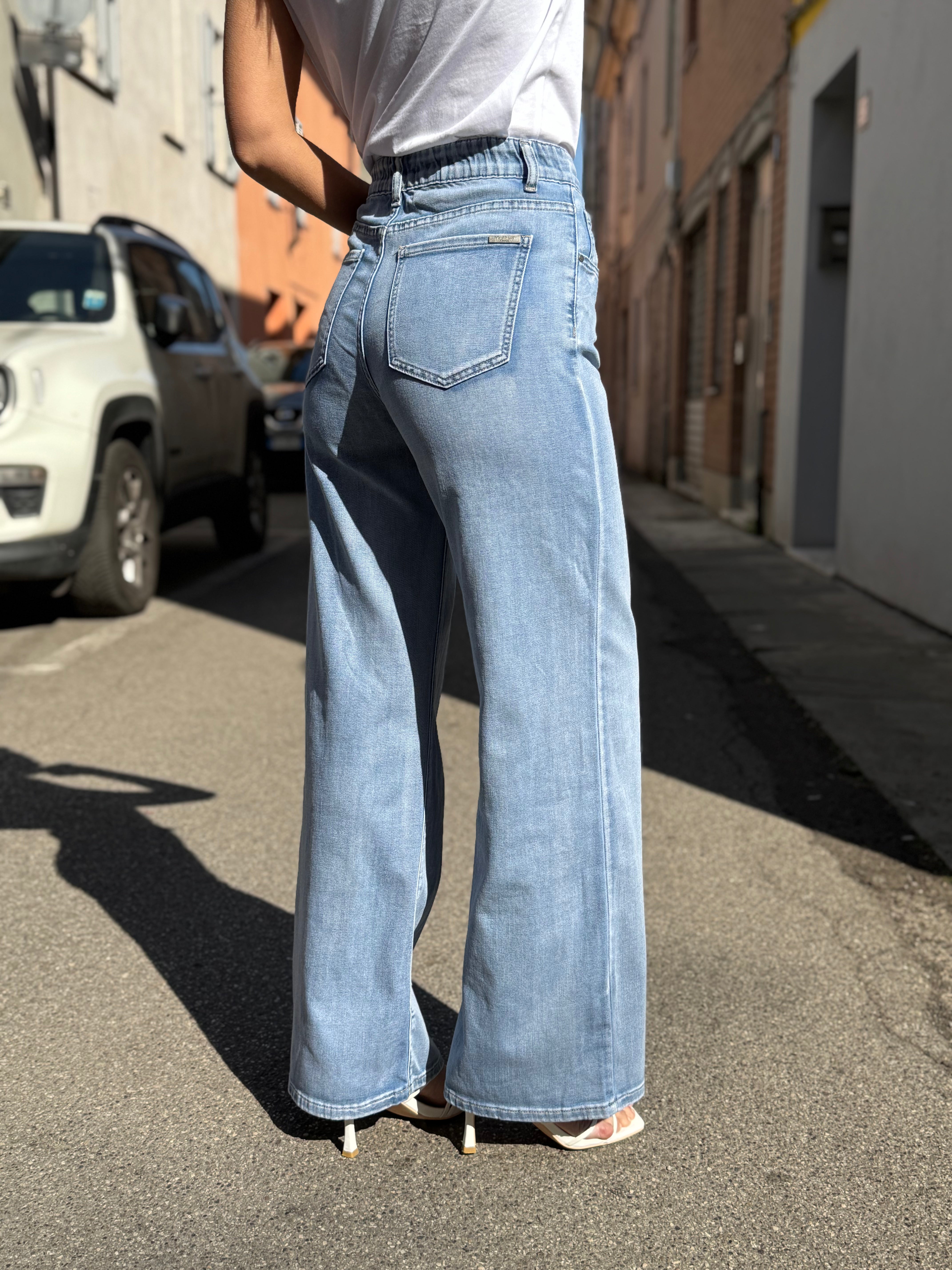 Jeans palazzo morbido mimì