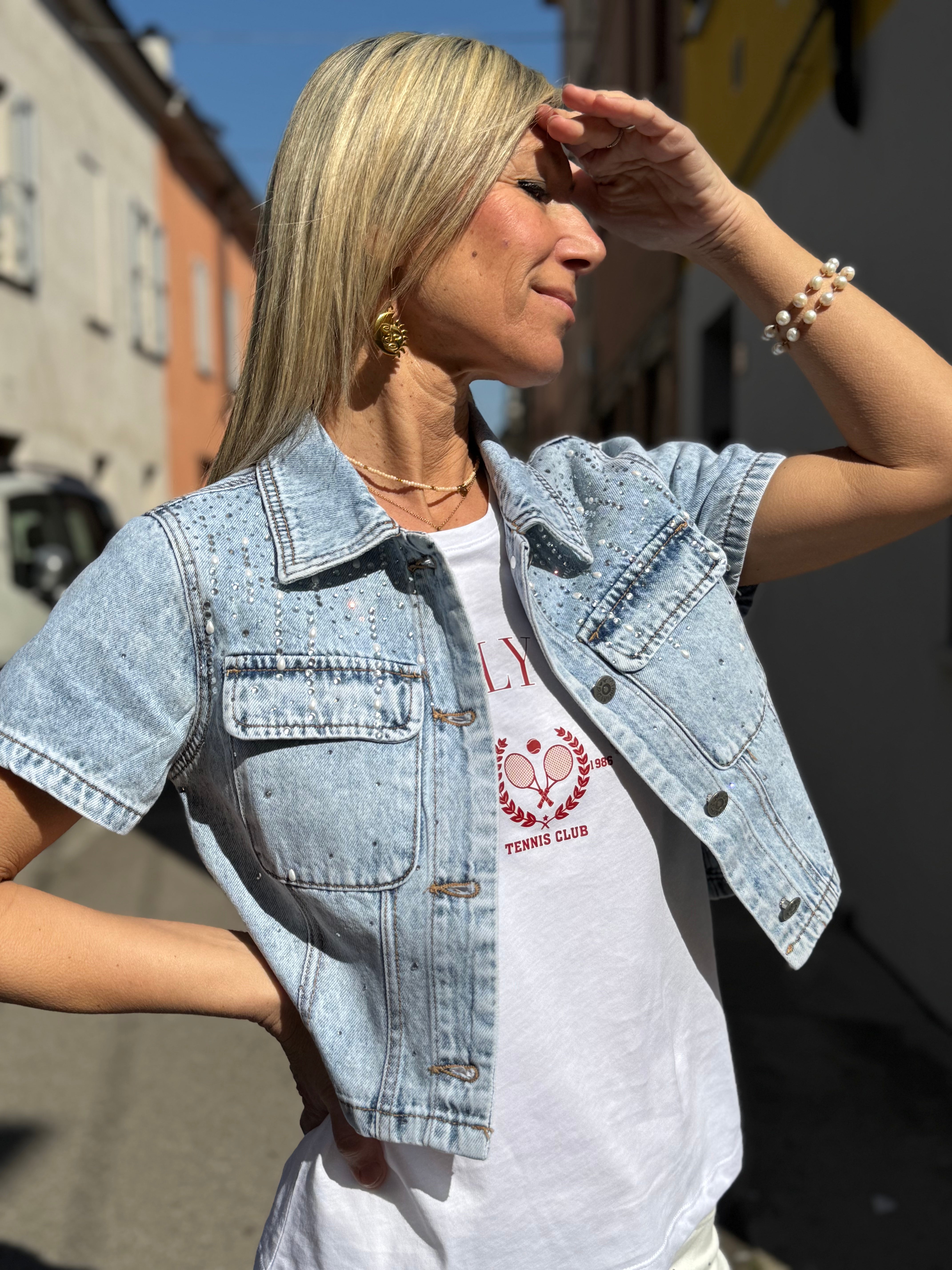 Giacchino strass e perle mimì