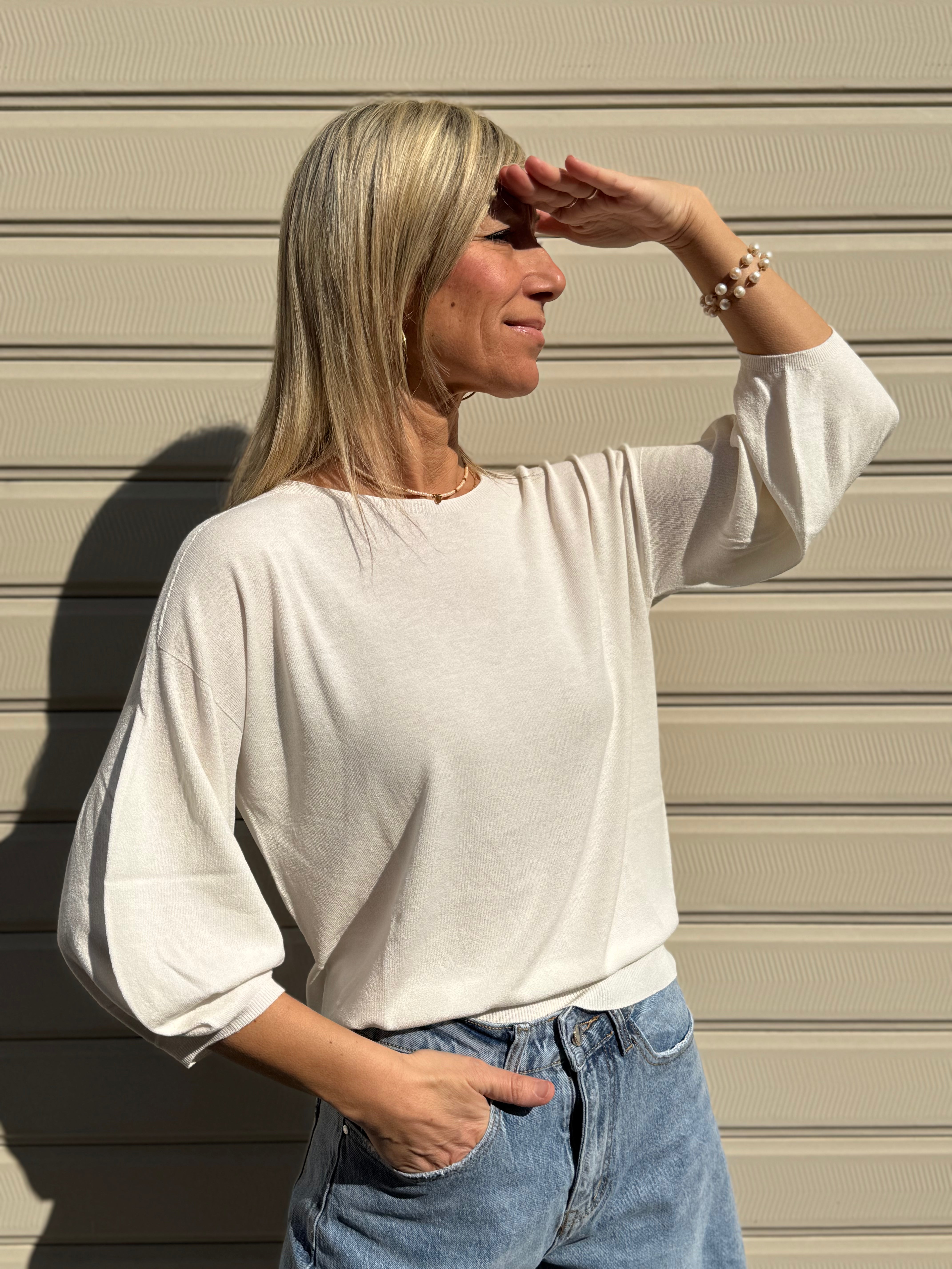 Maglia manica palloncino kontatto