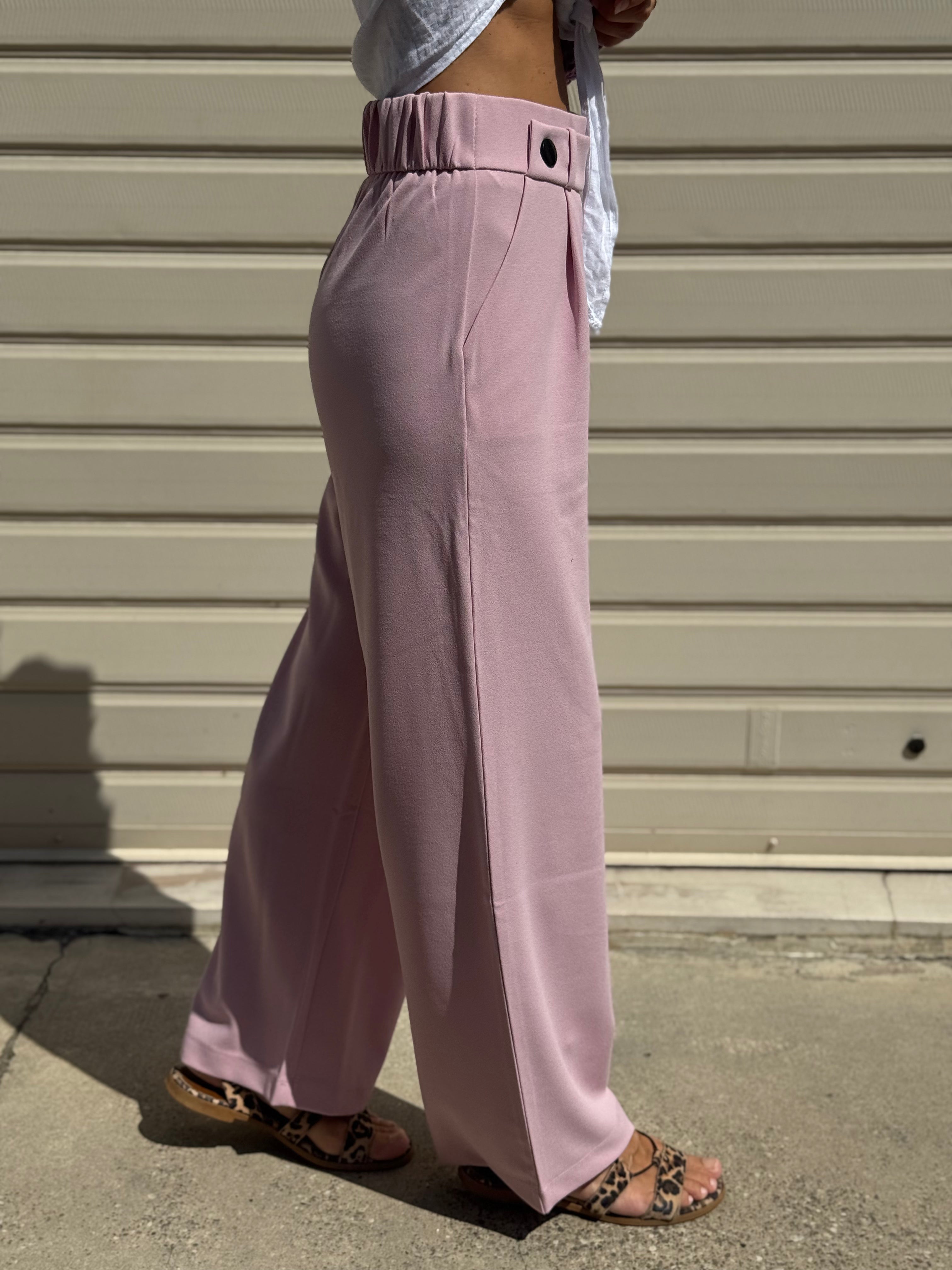 Pantalone fascetta bottoni jdy