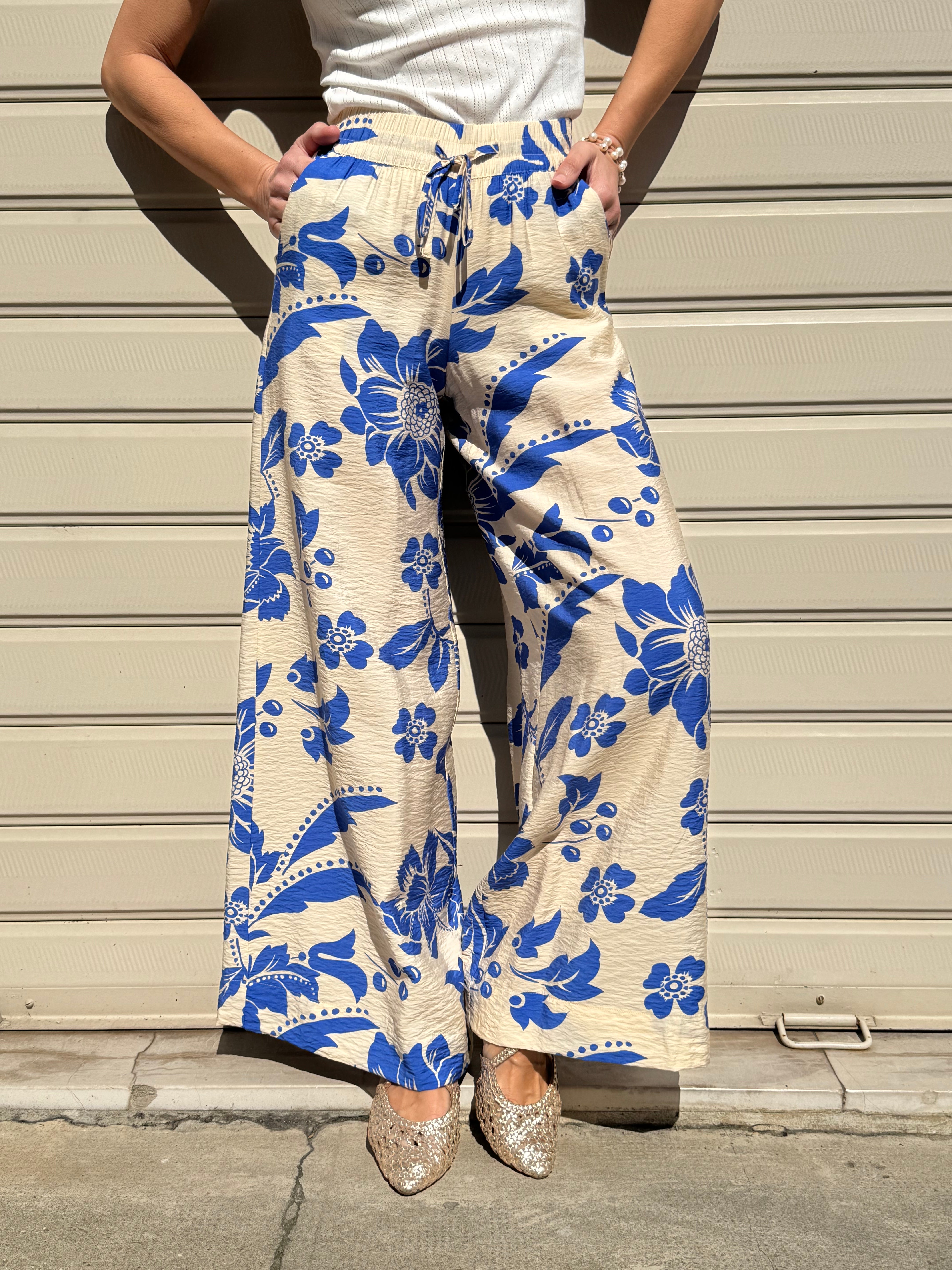Pantalone palazzo floreale jdy