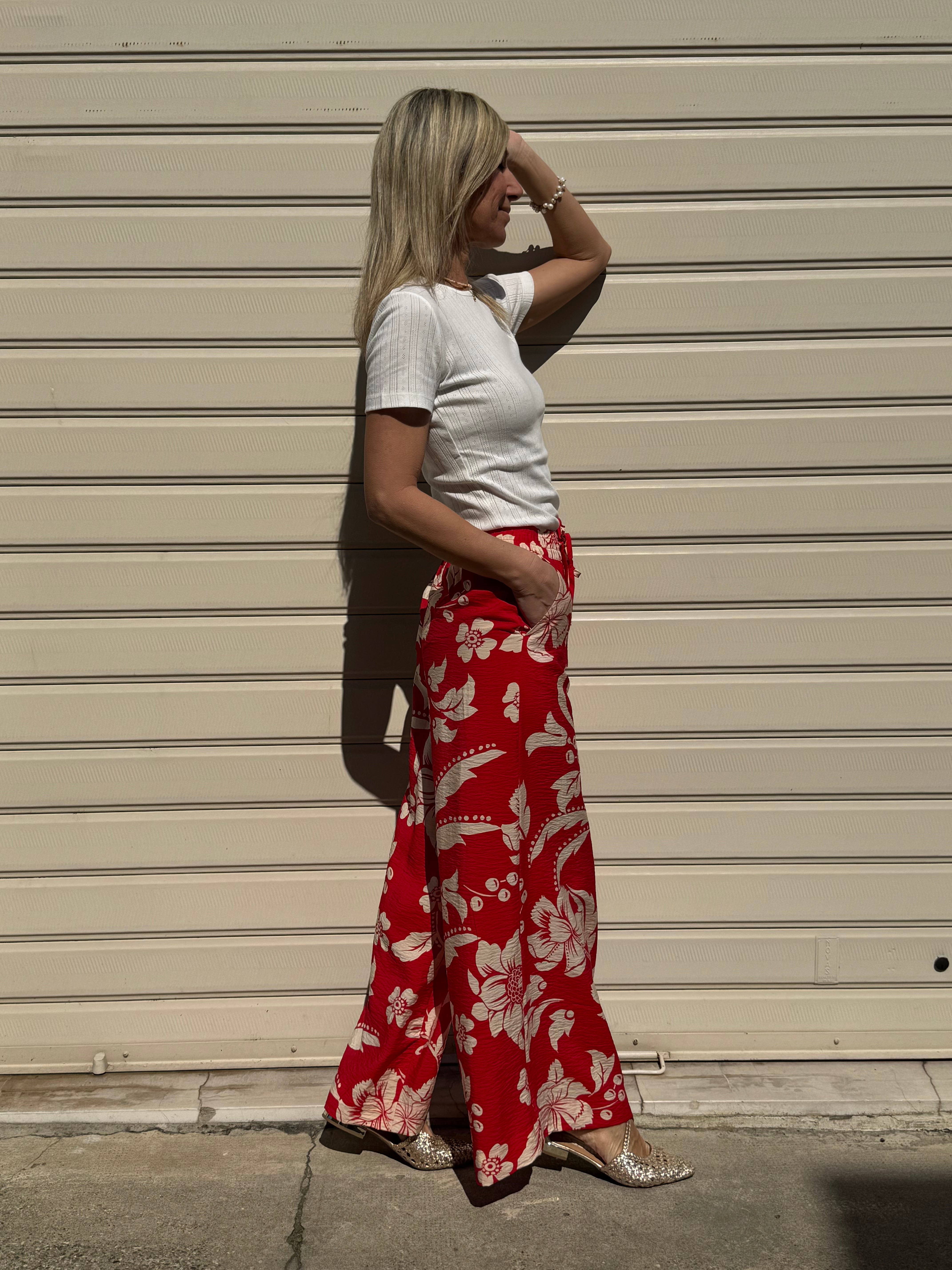 Pantalone palazzo floreale jdy