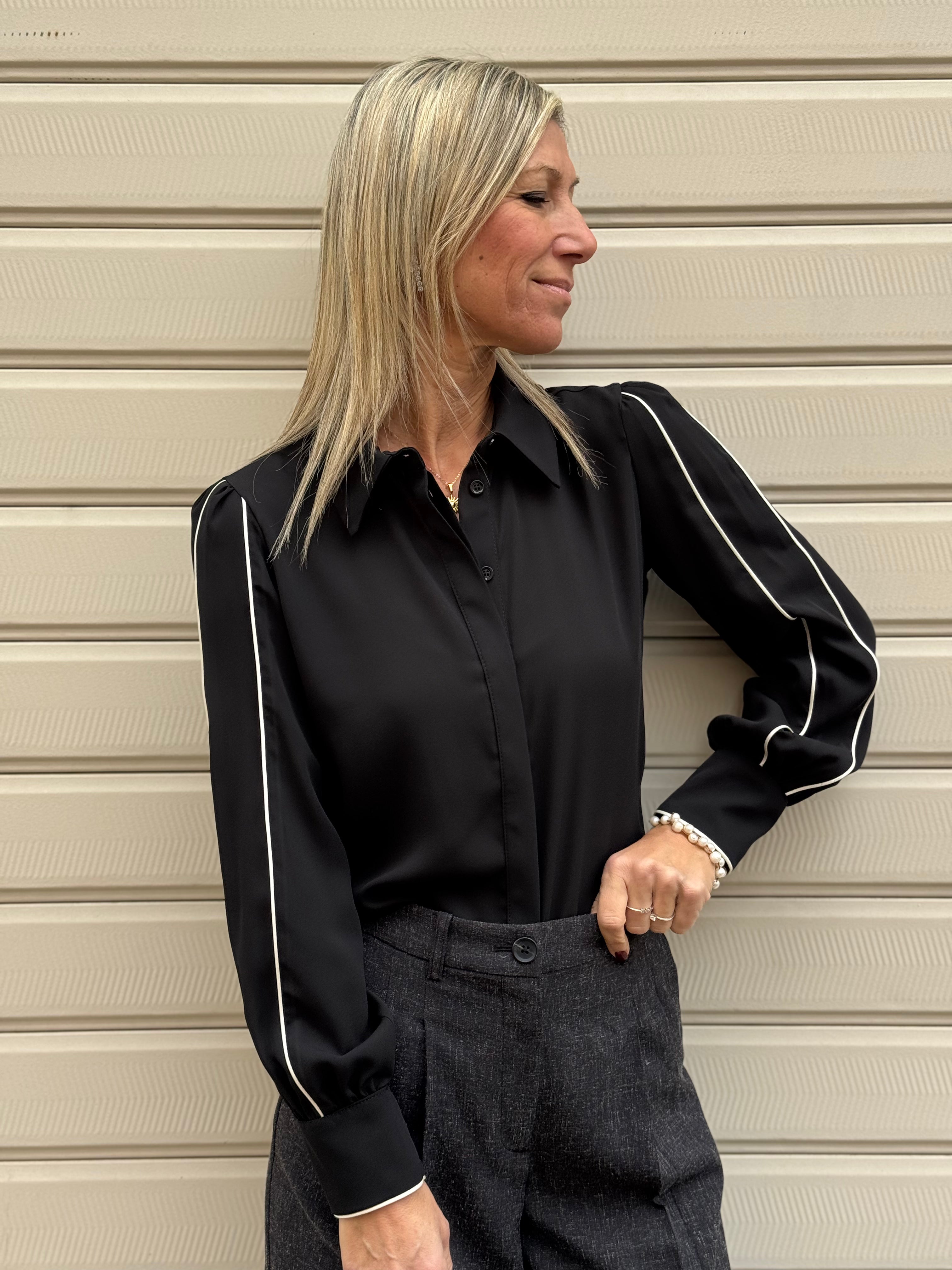 Camicia profili maniche mimì