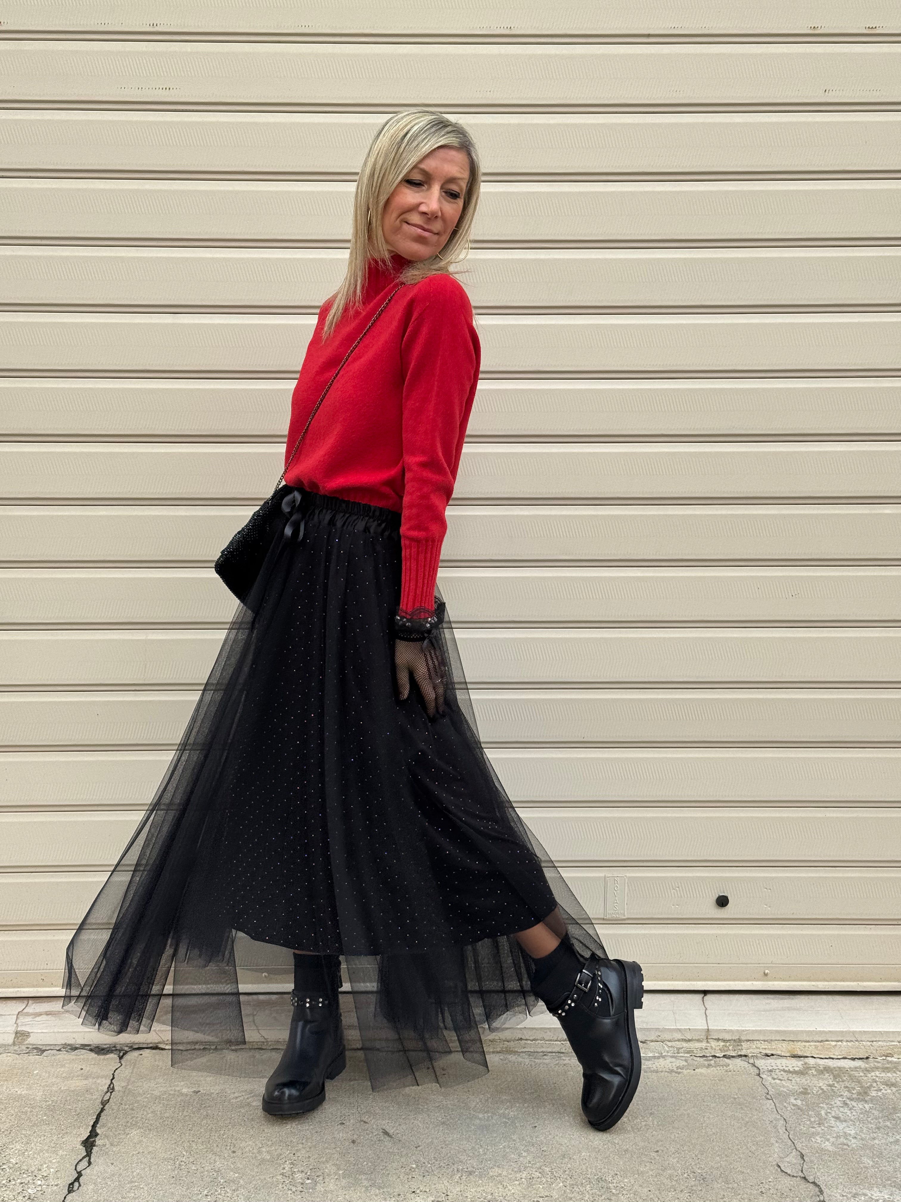 Gonna tulle e strass