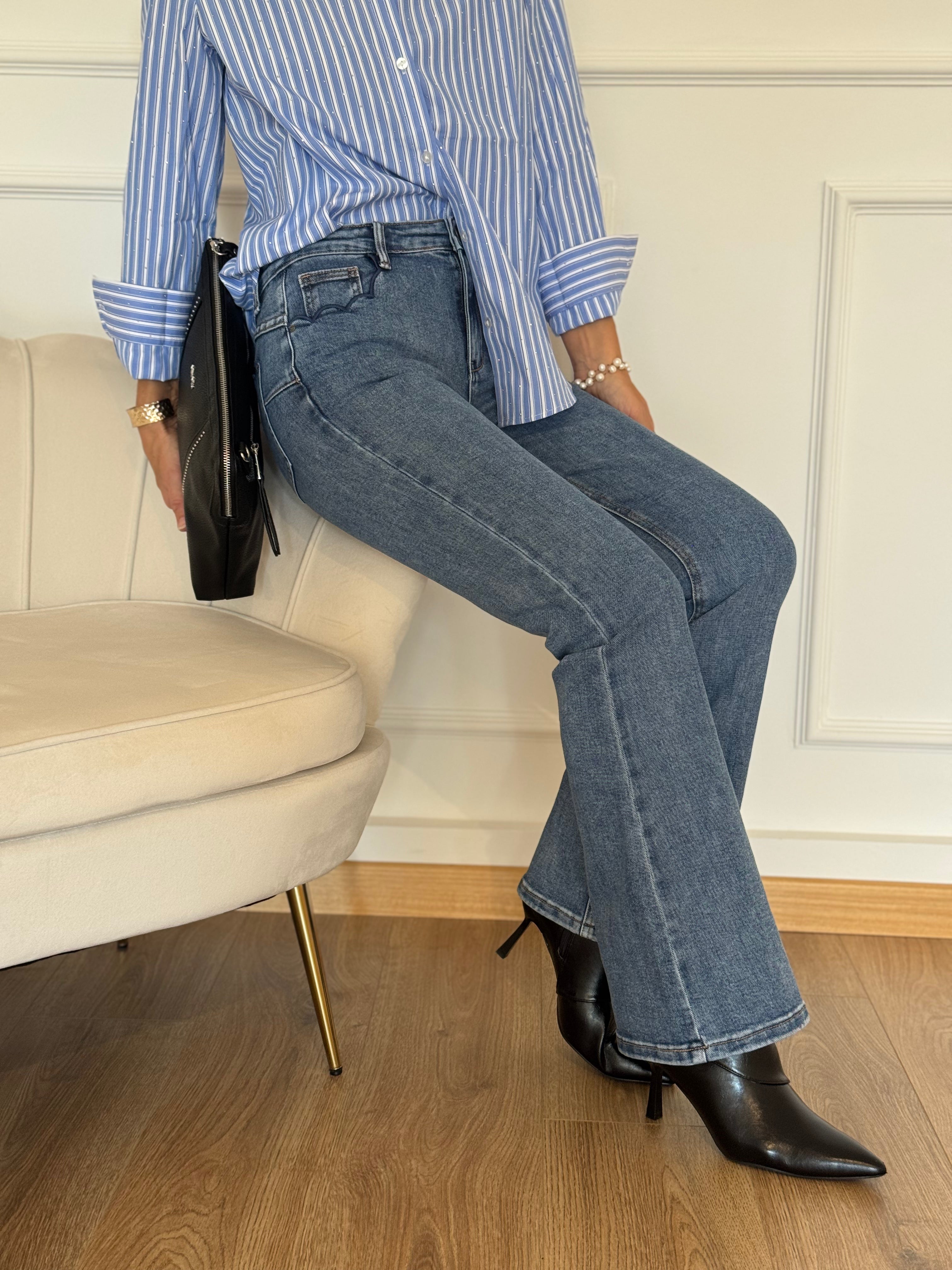 Jeans zampetta profili ondine mimì