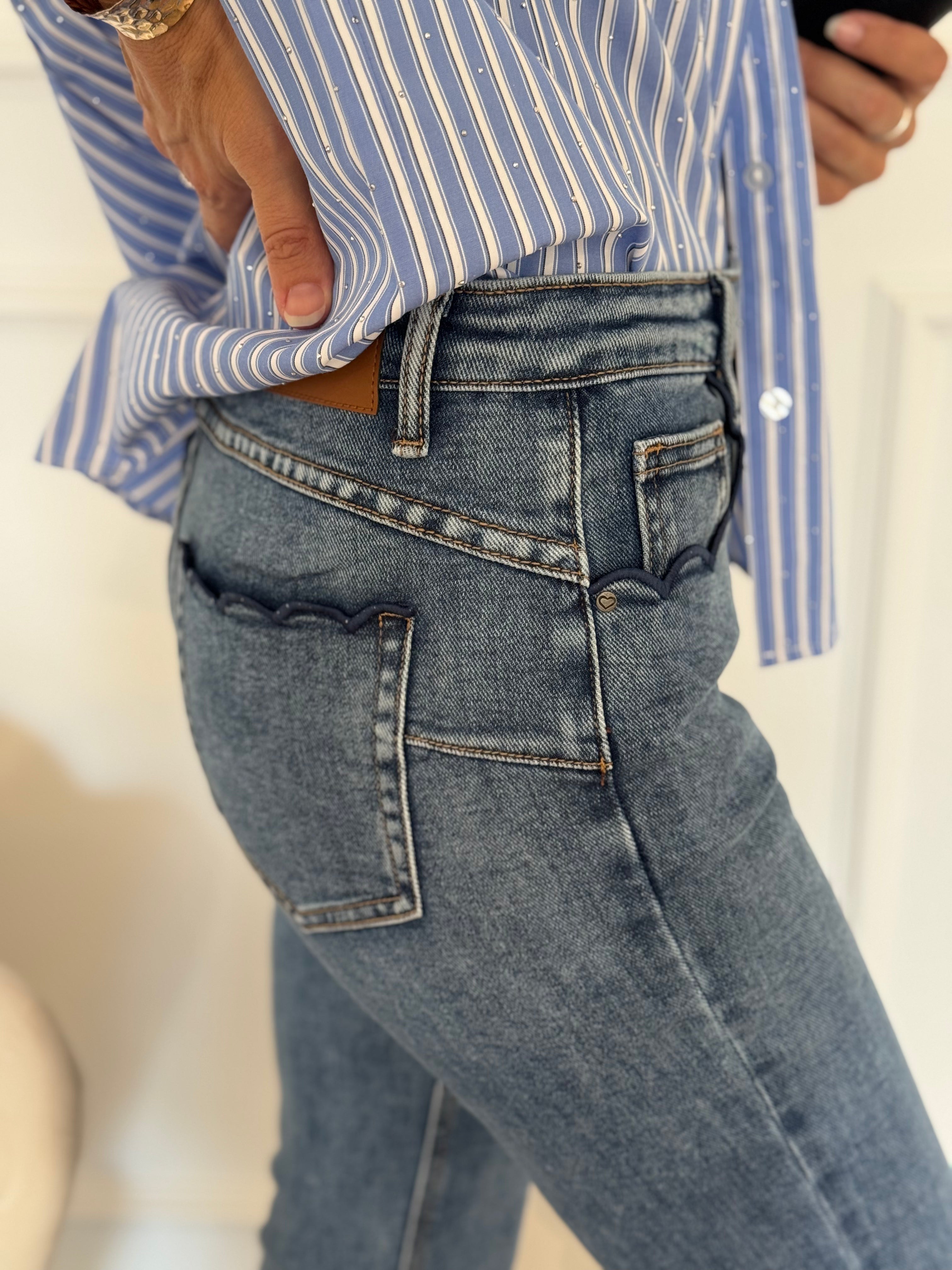 Jeans zampetta profili ondine mimì