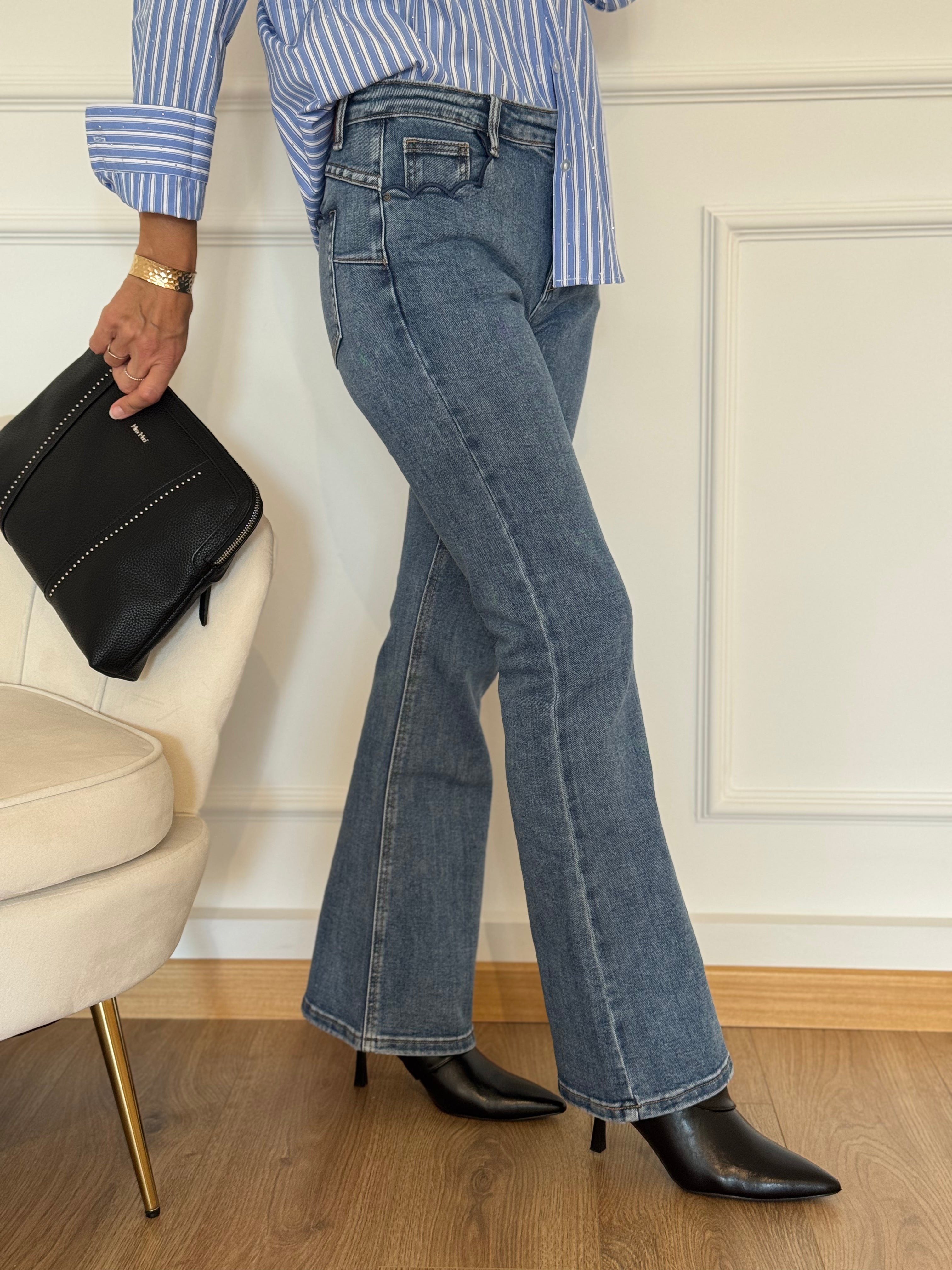 Jeans zampetta profili ondine mimì