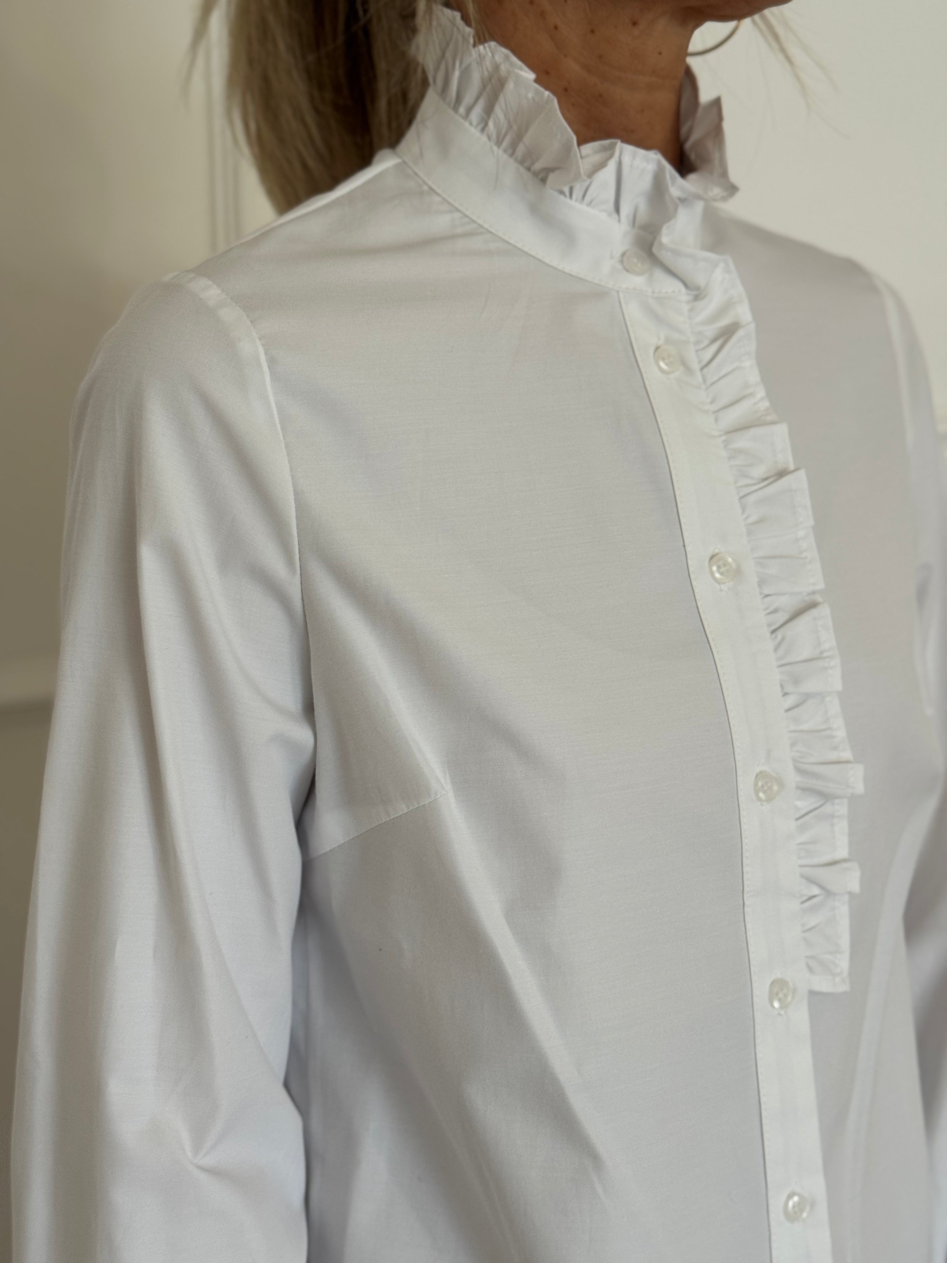 Camicia cotone rouches mimì