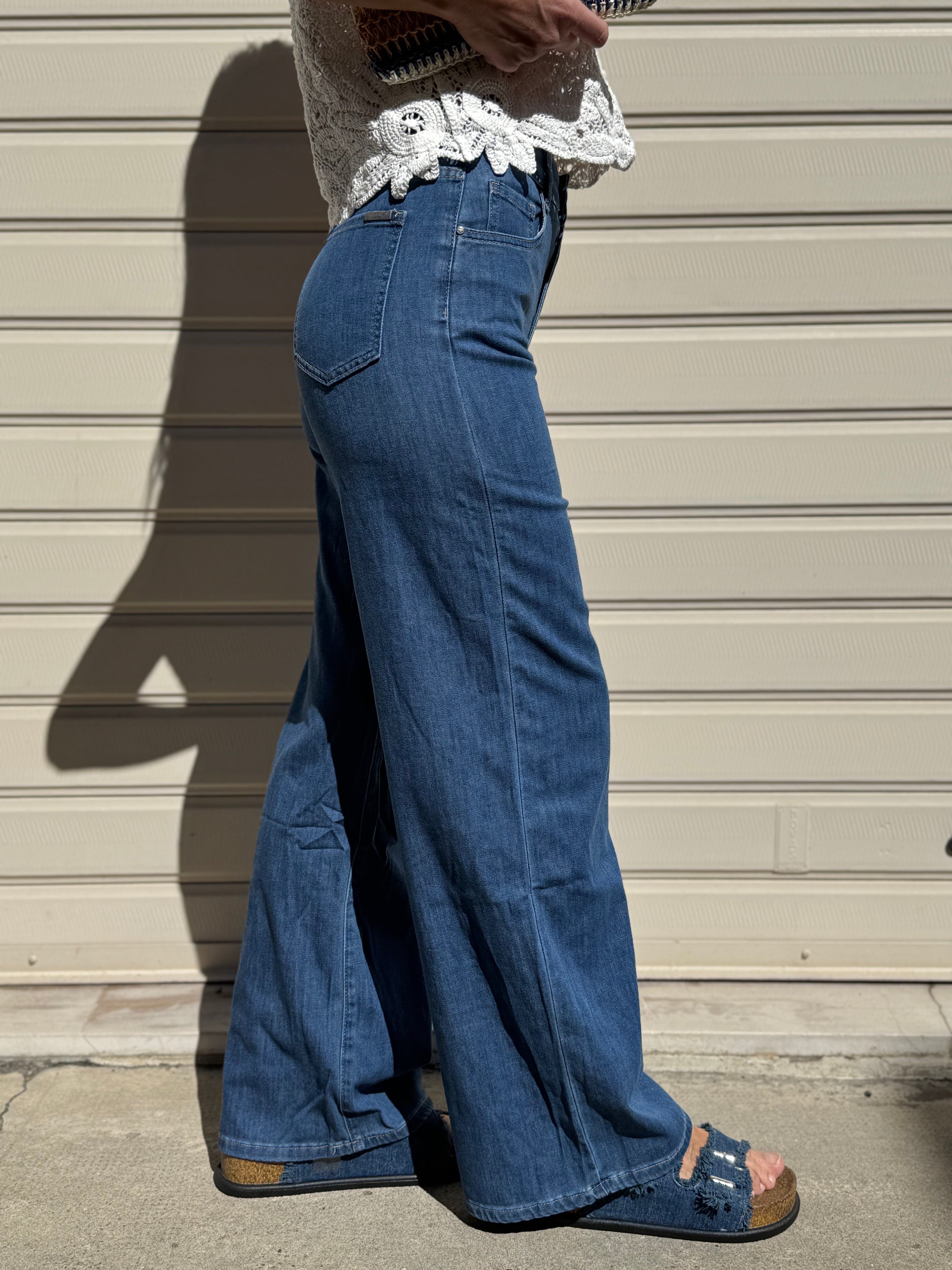 Jeans palazzo morbido mimì