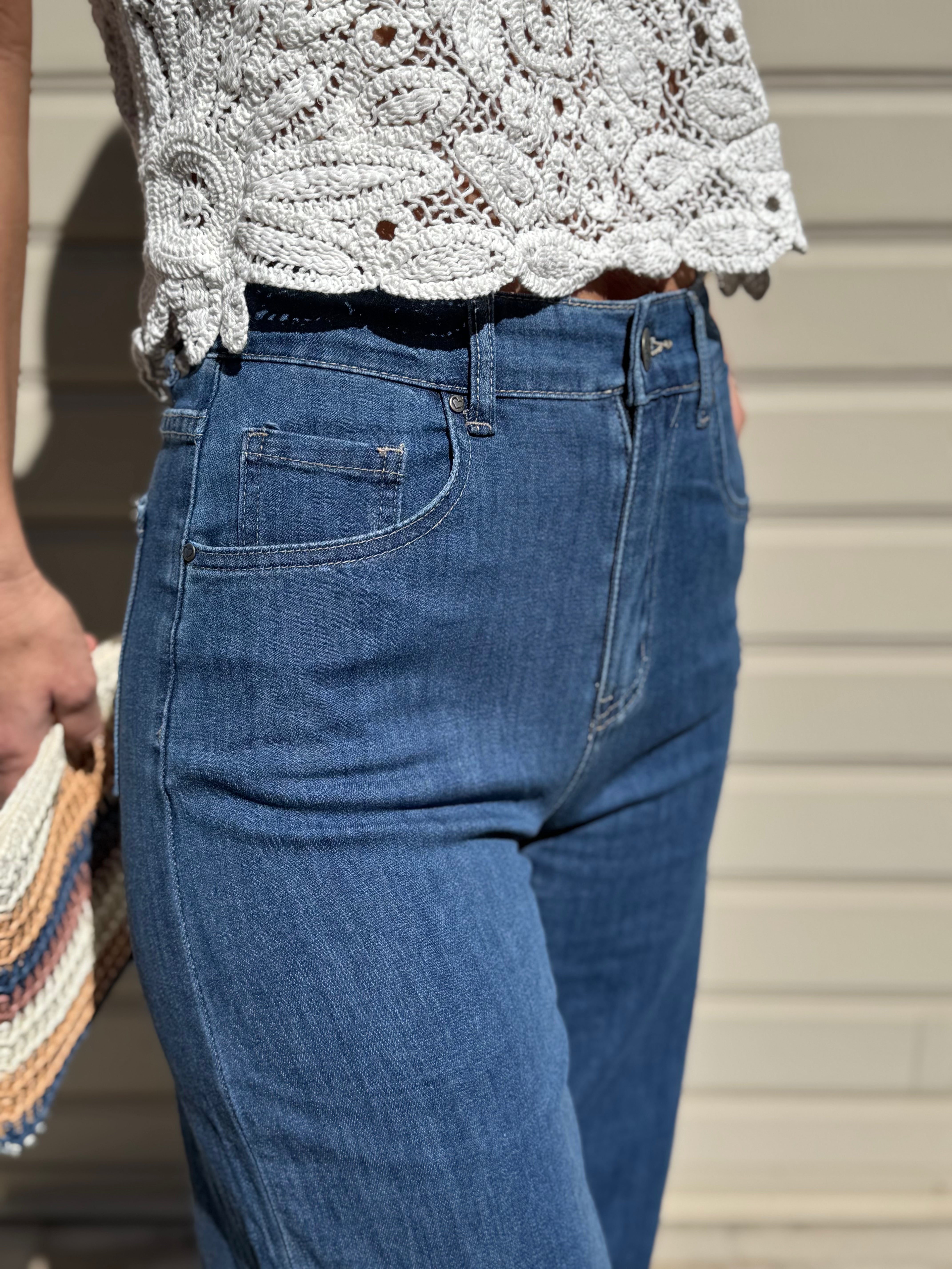Jeans palazzo morbido mimì