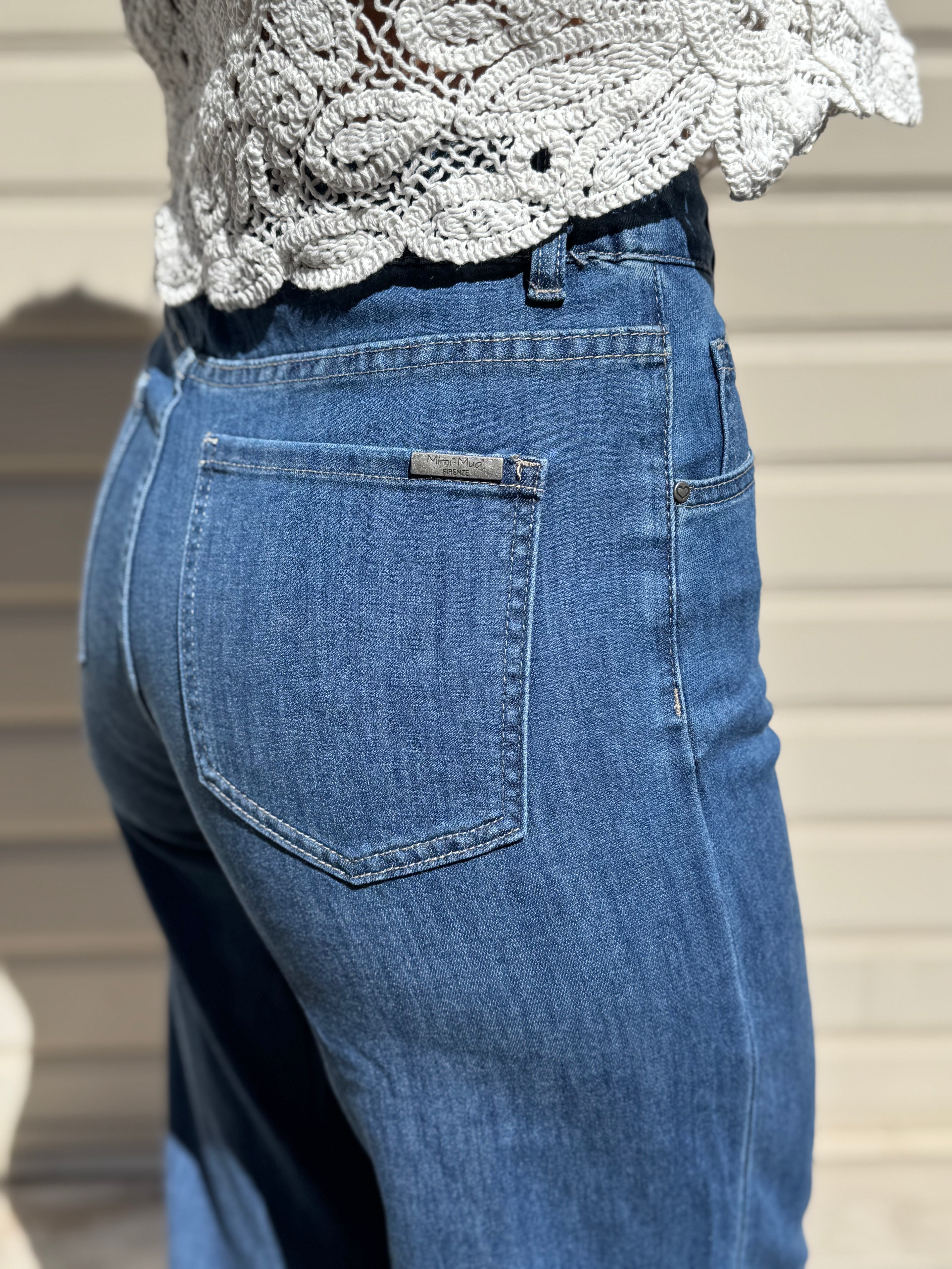 Jeans palazzo morbido mimì