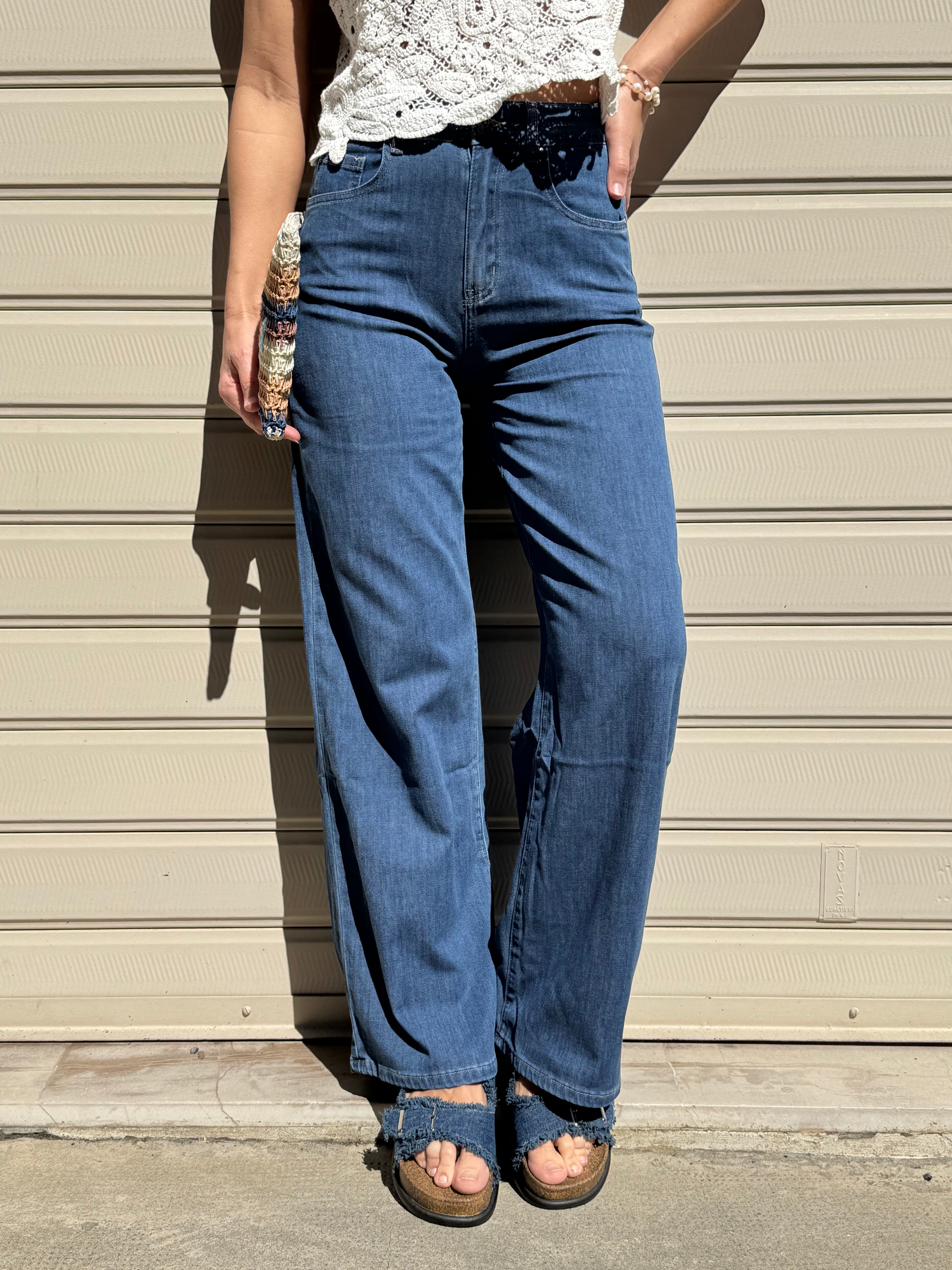 Jeans palazzo morbido mimì