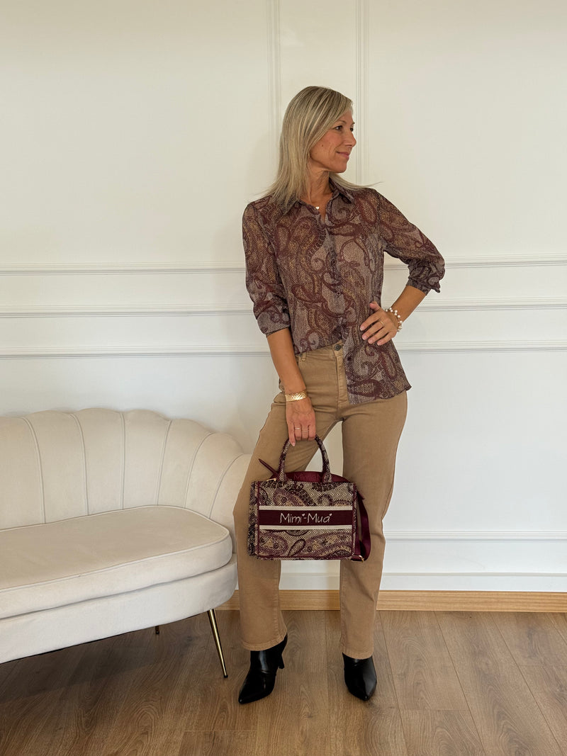 Camicia fantasia paisley mimì