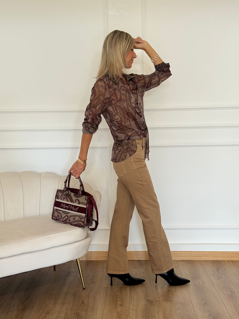 Camicia fantasia paisley mimì