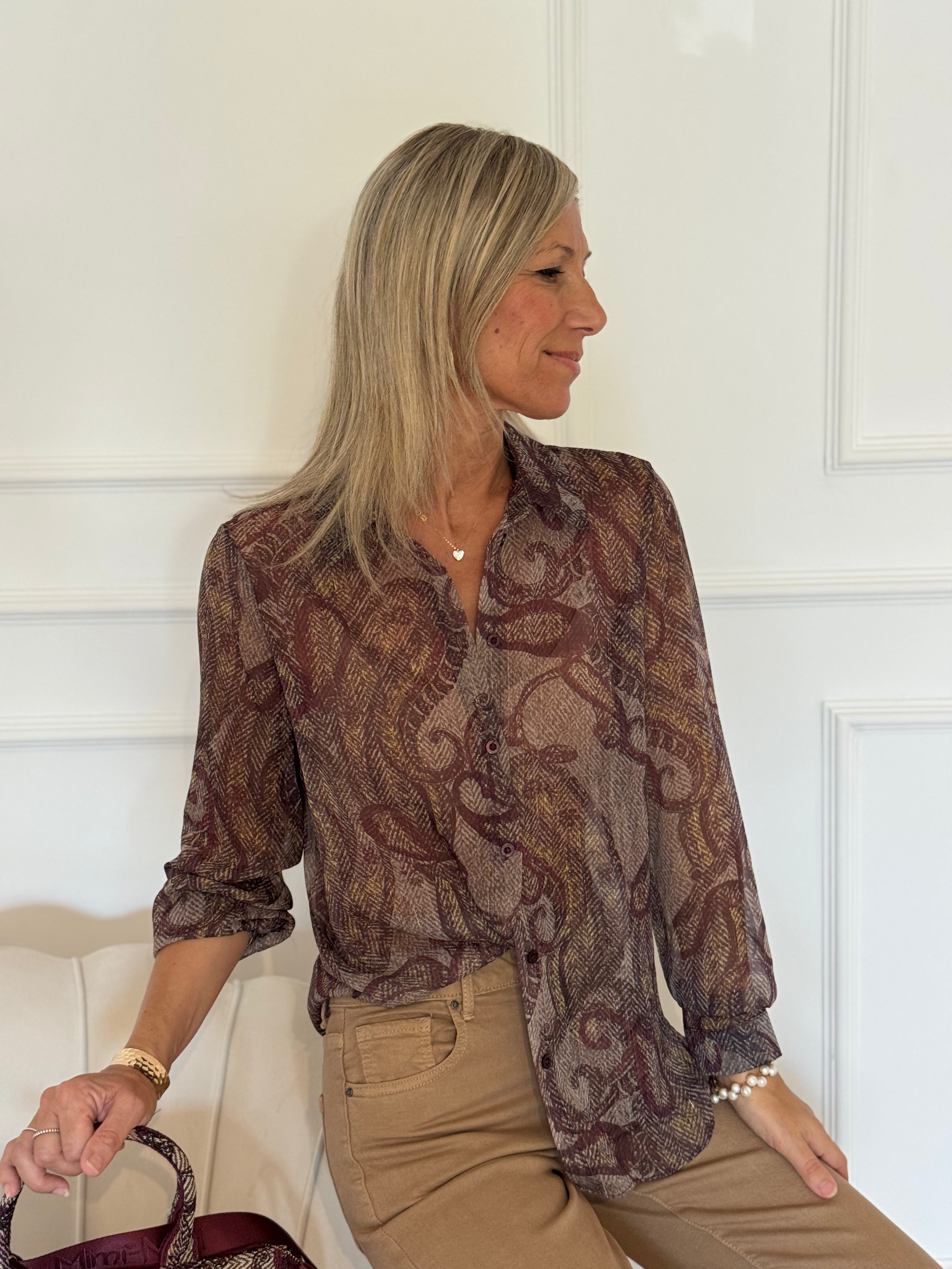 Camicia fantasia paisley mimì