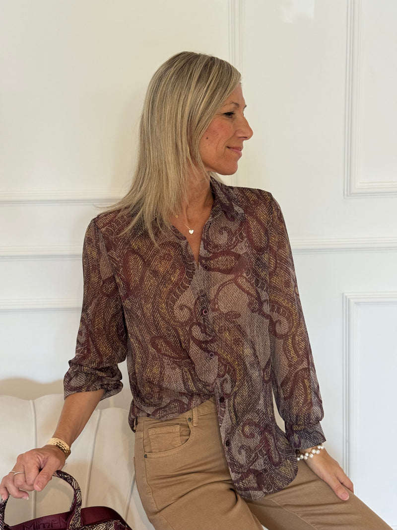 Camicia fantasia paisley mimì