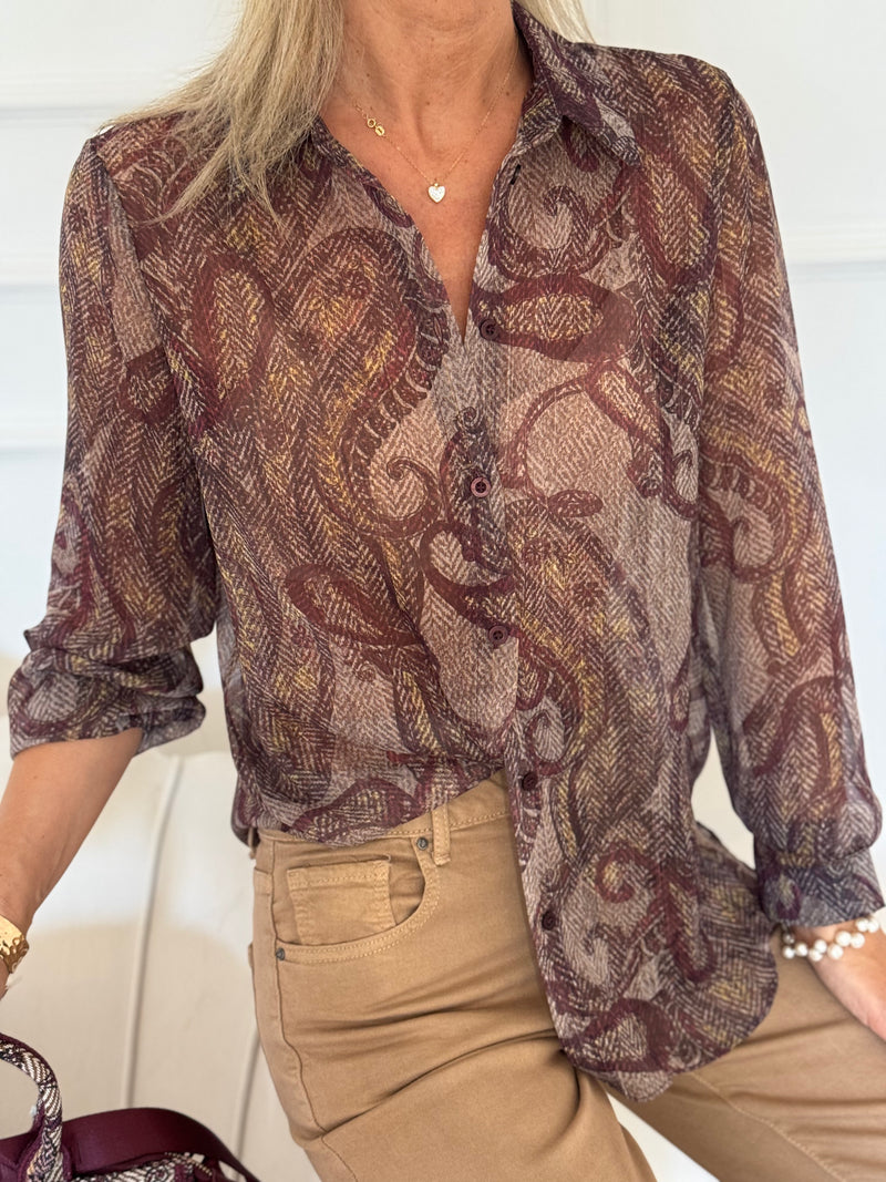Camicia fantasia paisley mimì