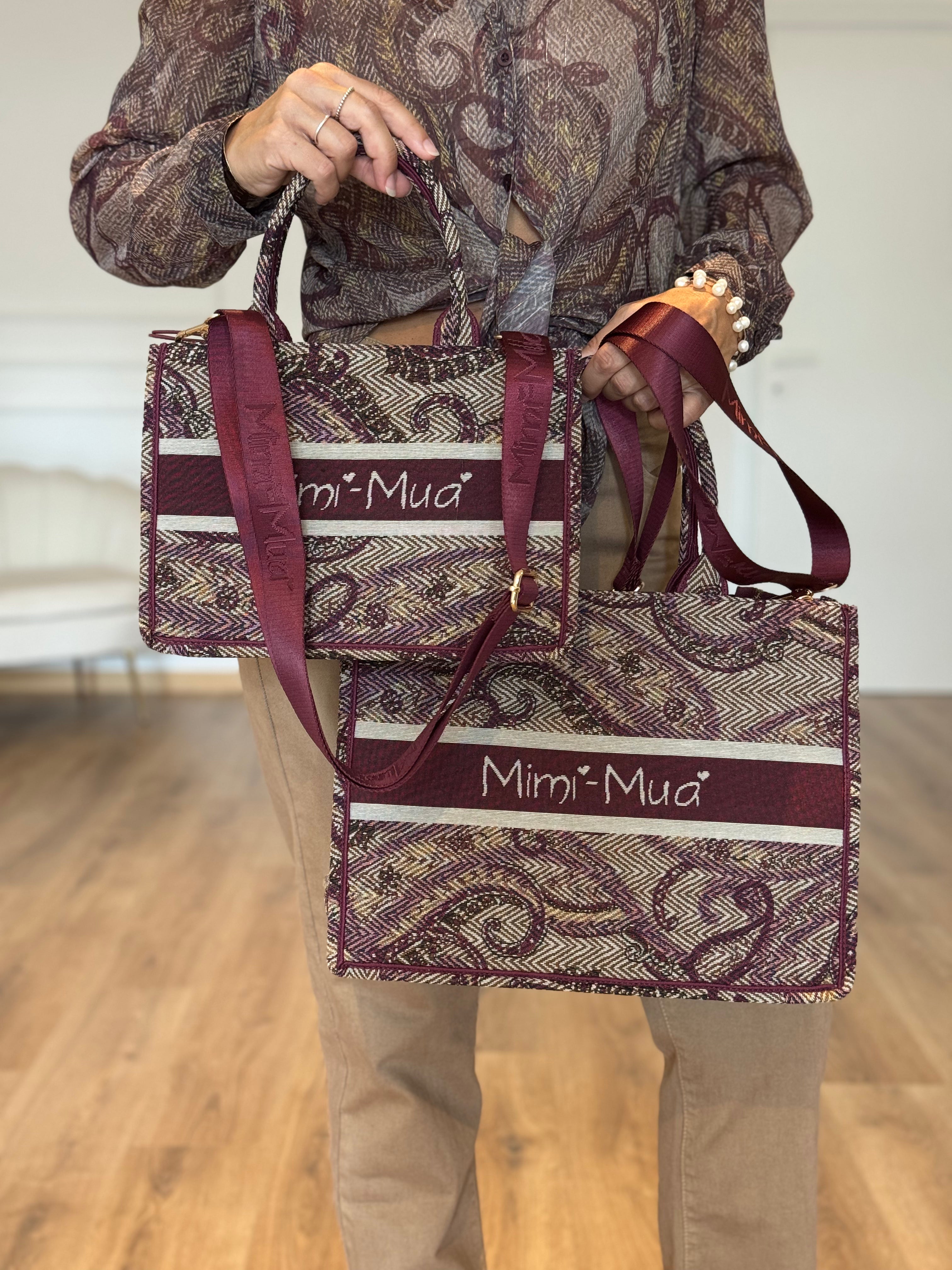 Borsa grande fantasia paisley mimì